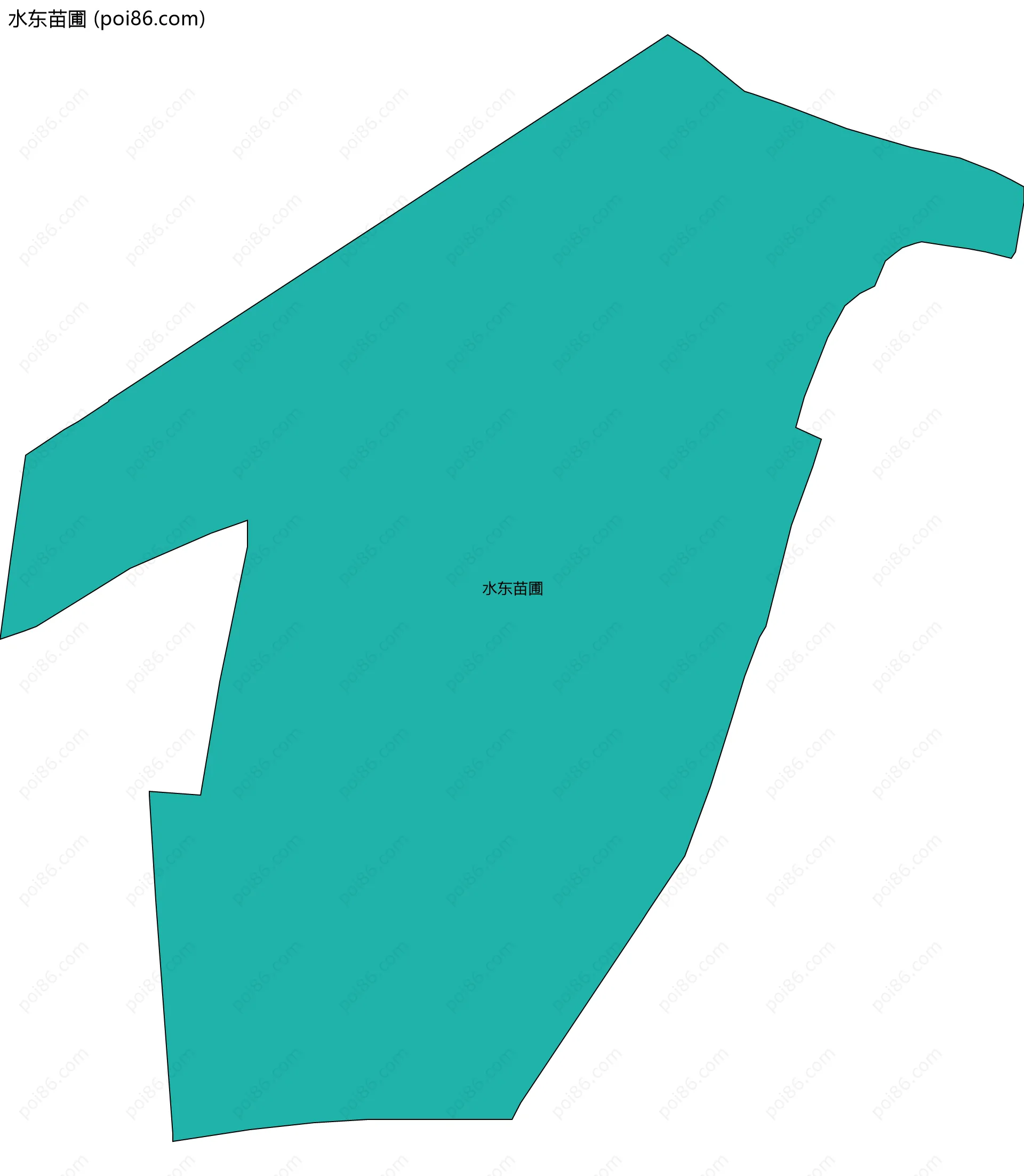 水东苗圃边界地图