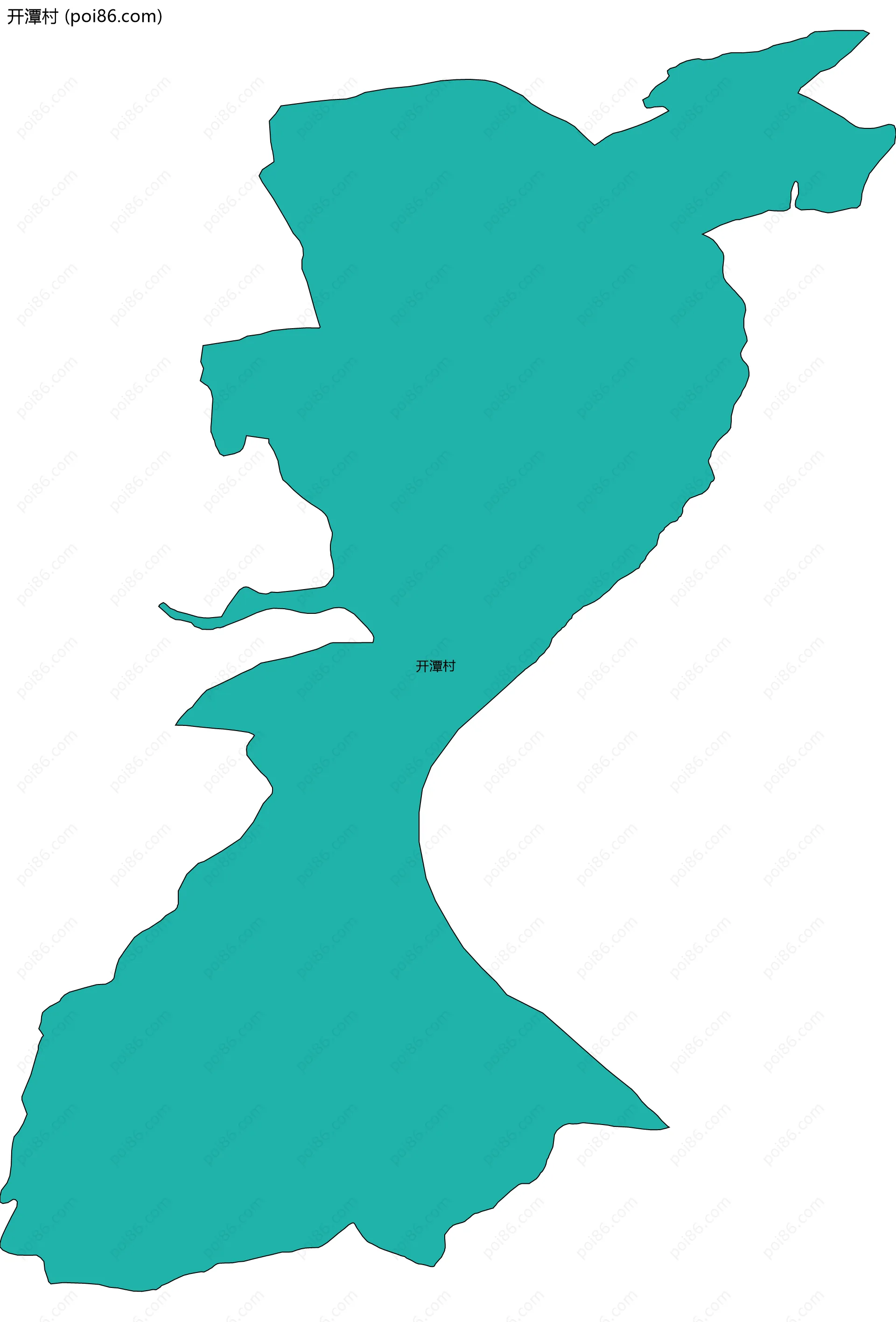 开潭村边界地图