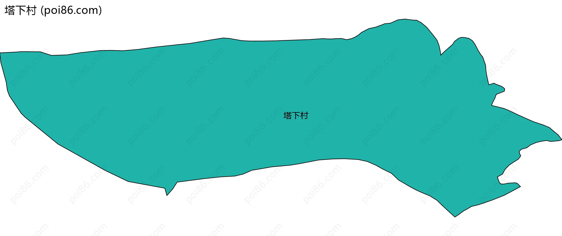 塔下村边界地图