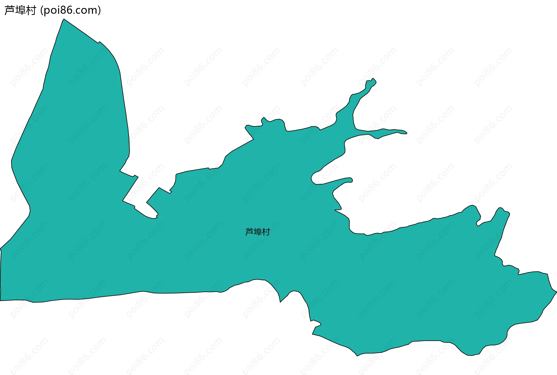 芦埠村边界地图