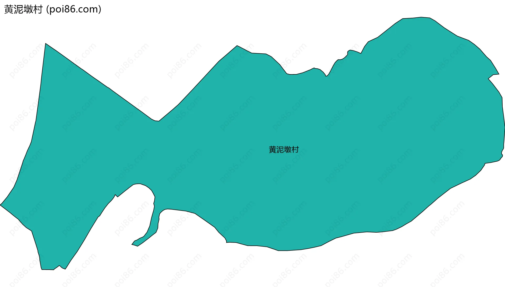 黄泥墩村边界地图