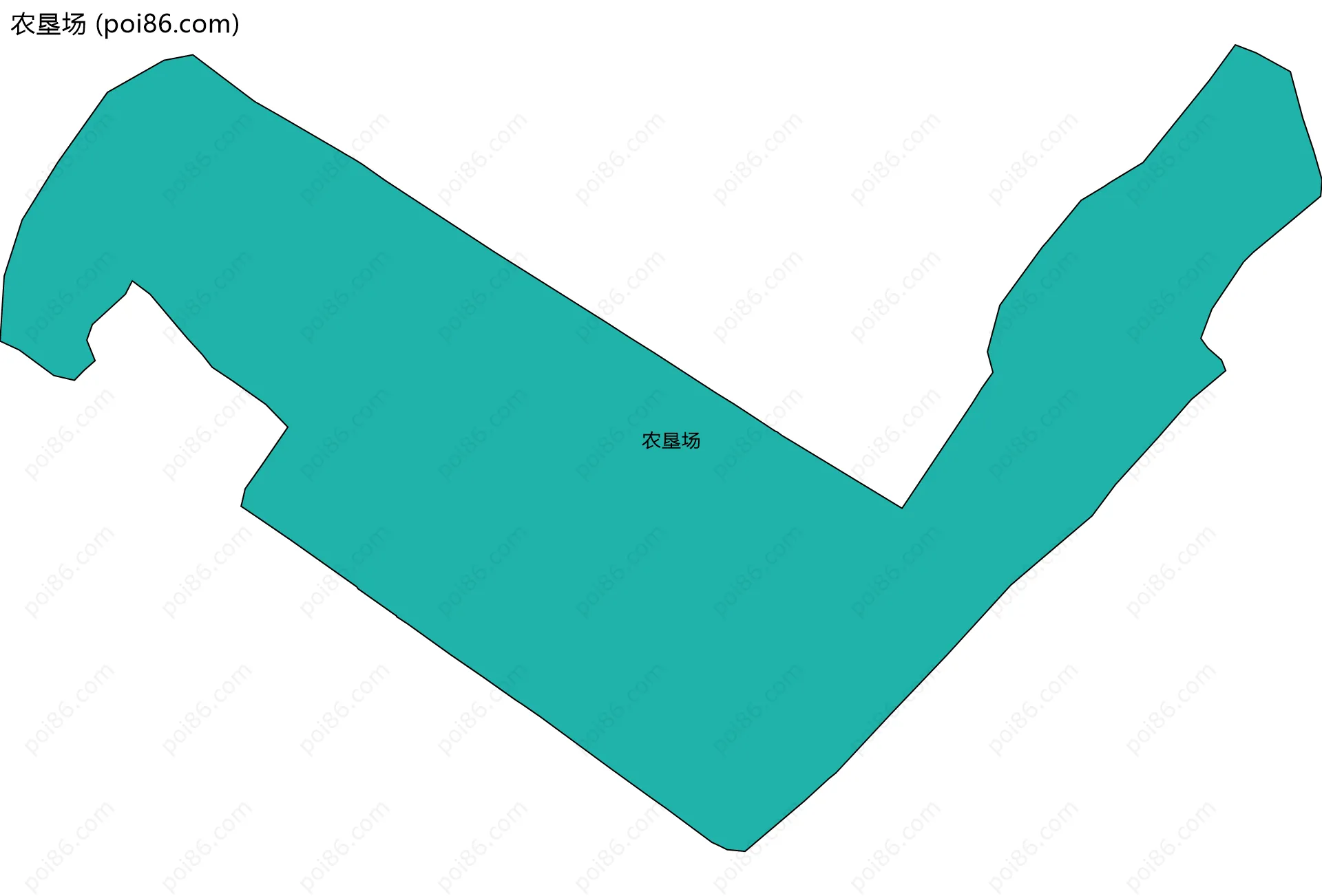 农垦场边界地图