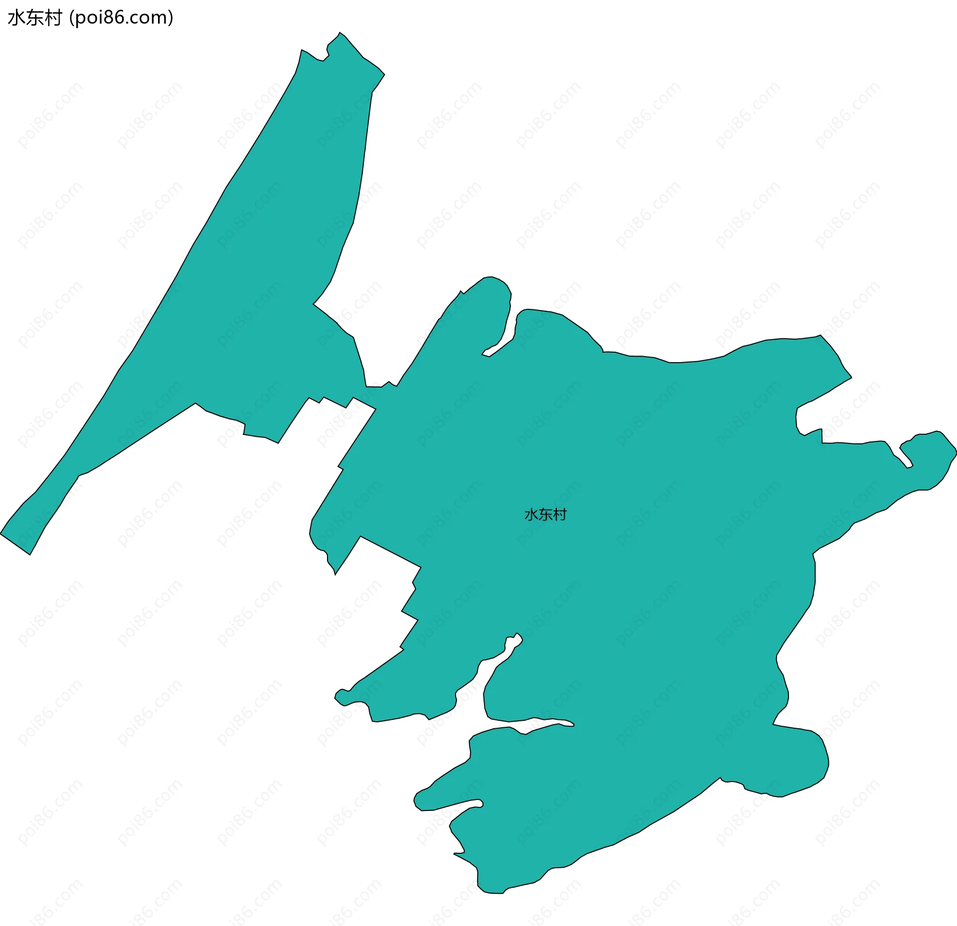 水东村边界地图