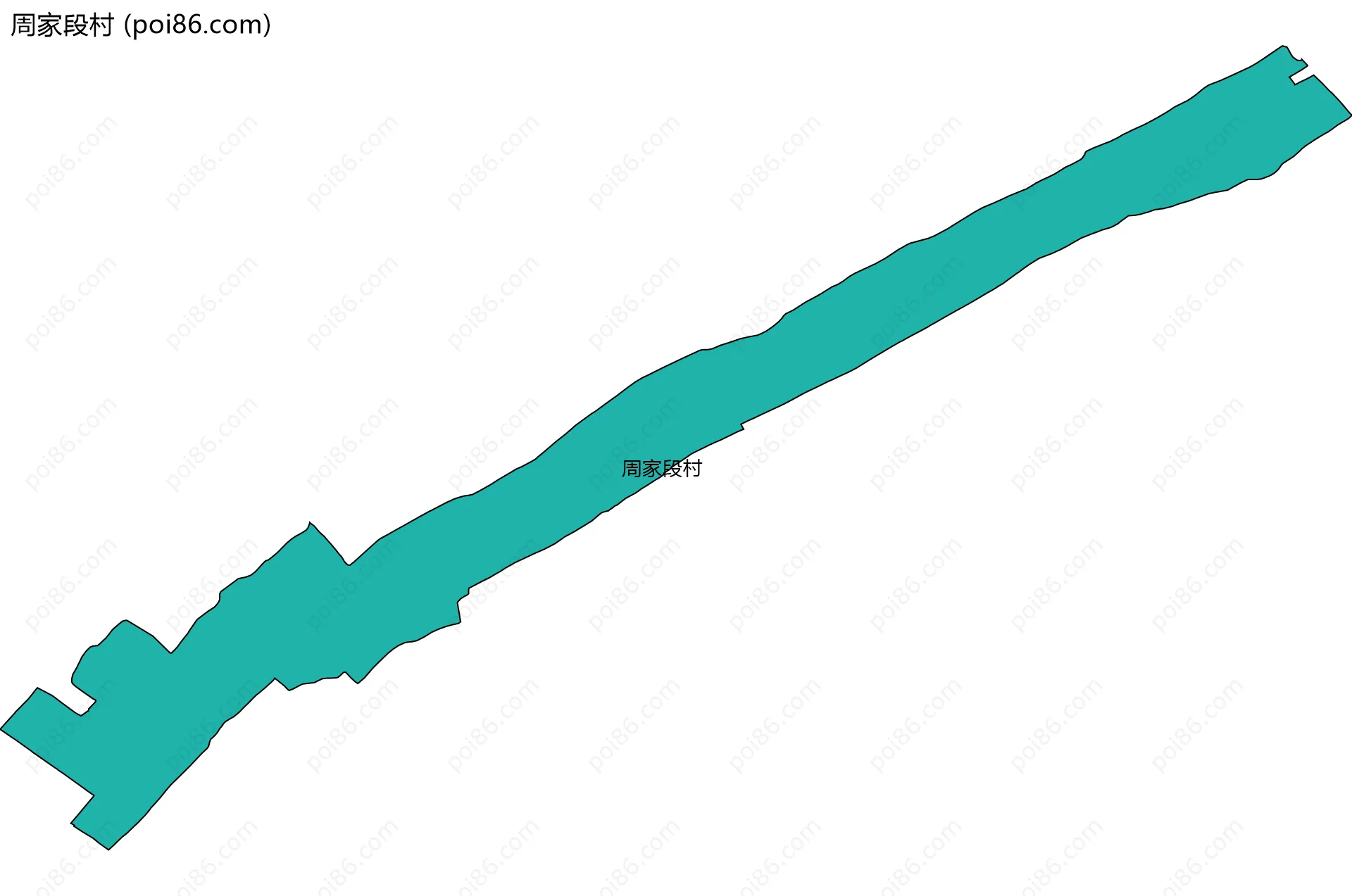 周家段村边界地图