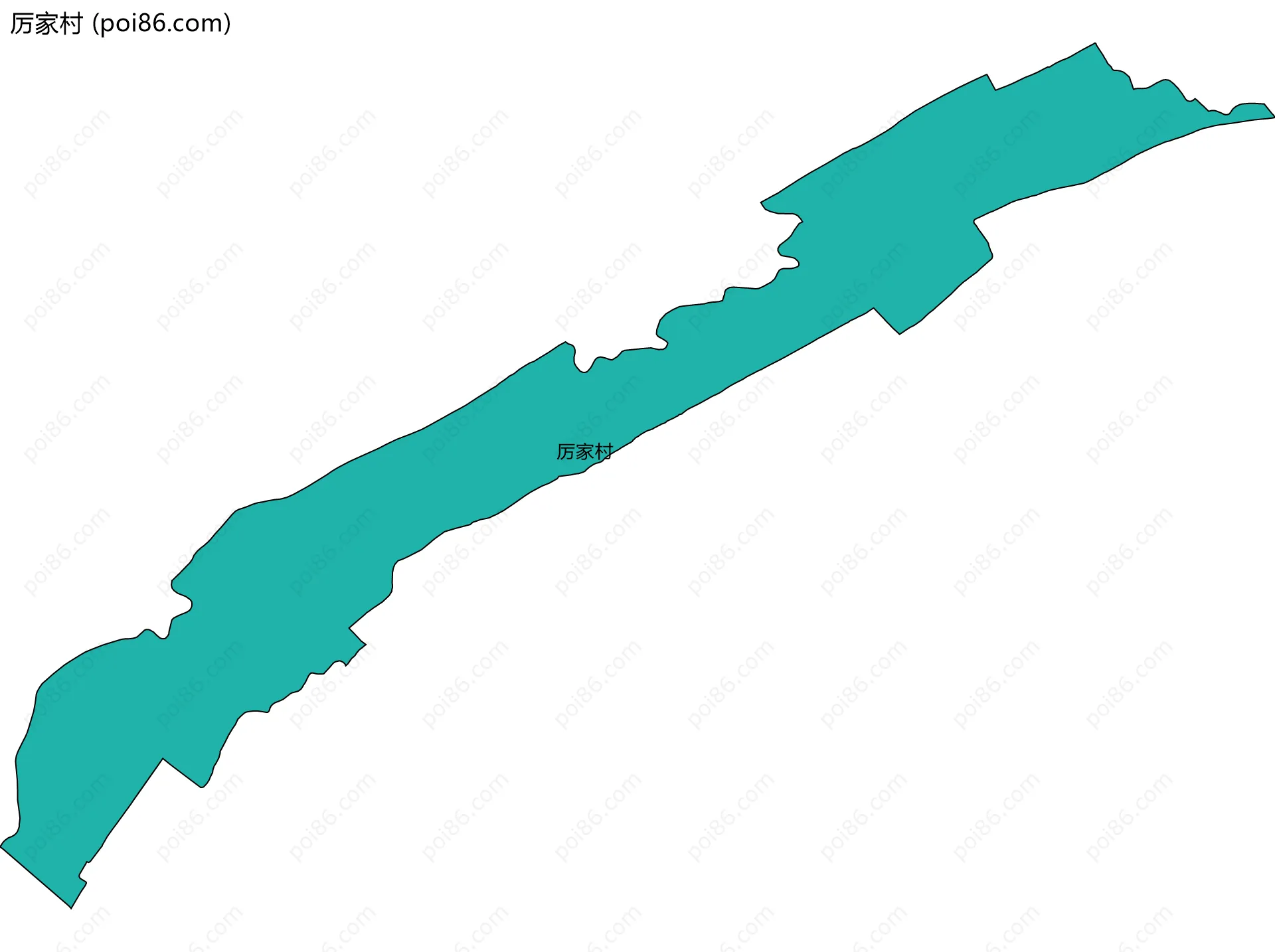 厉家村边界地图