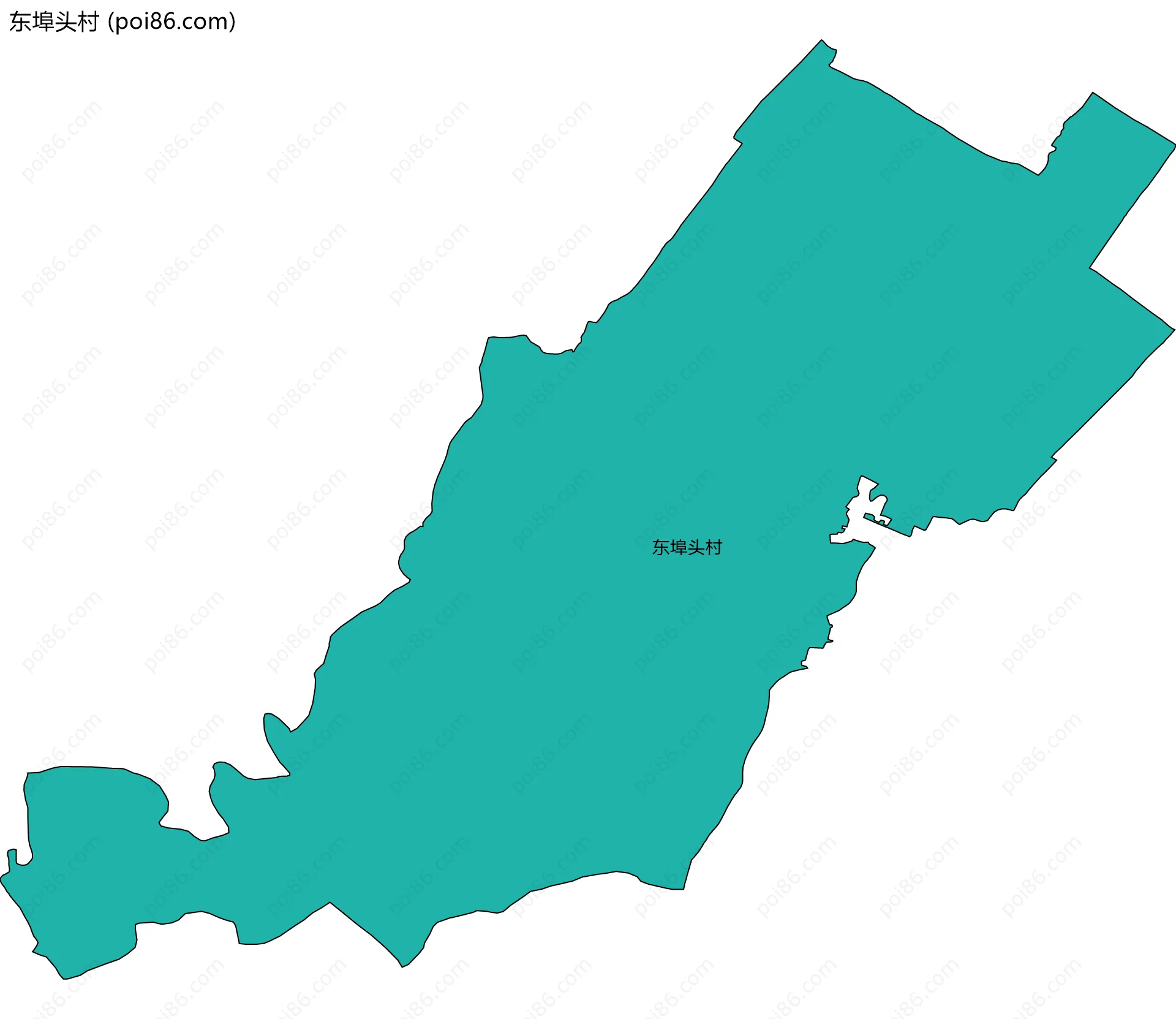 东埠头村边界地图