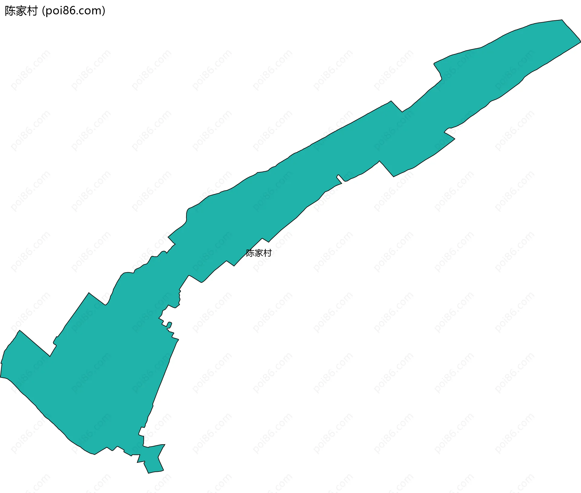 陈家村边界地图