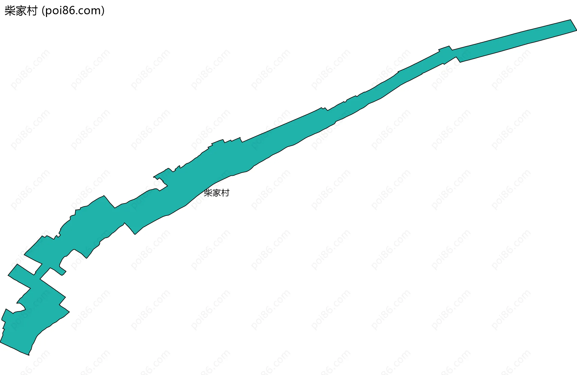 柴家村边界地图