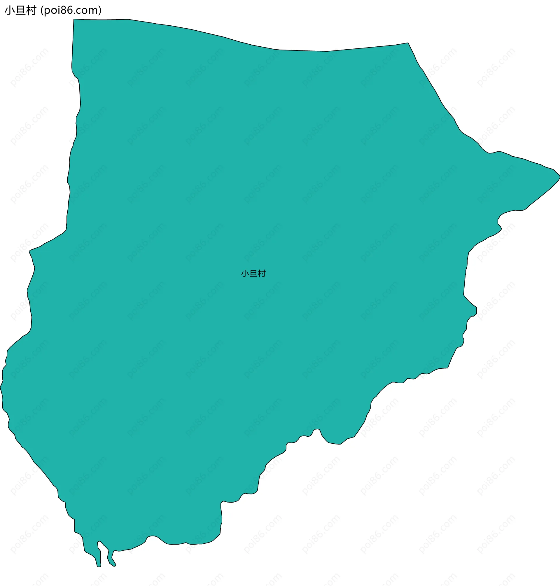 小旦村边界地图