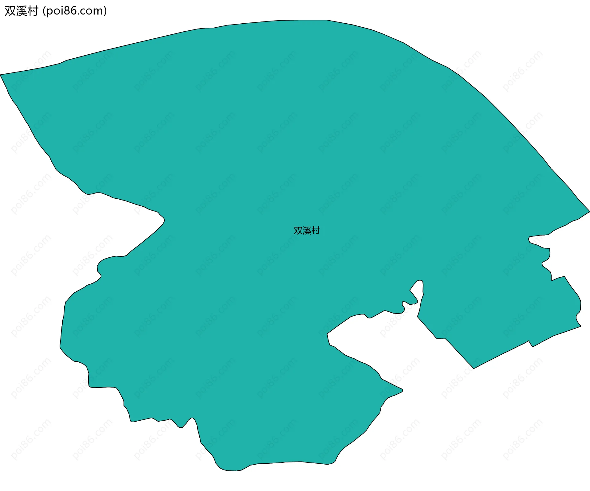 双溪村边界地图