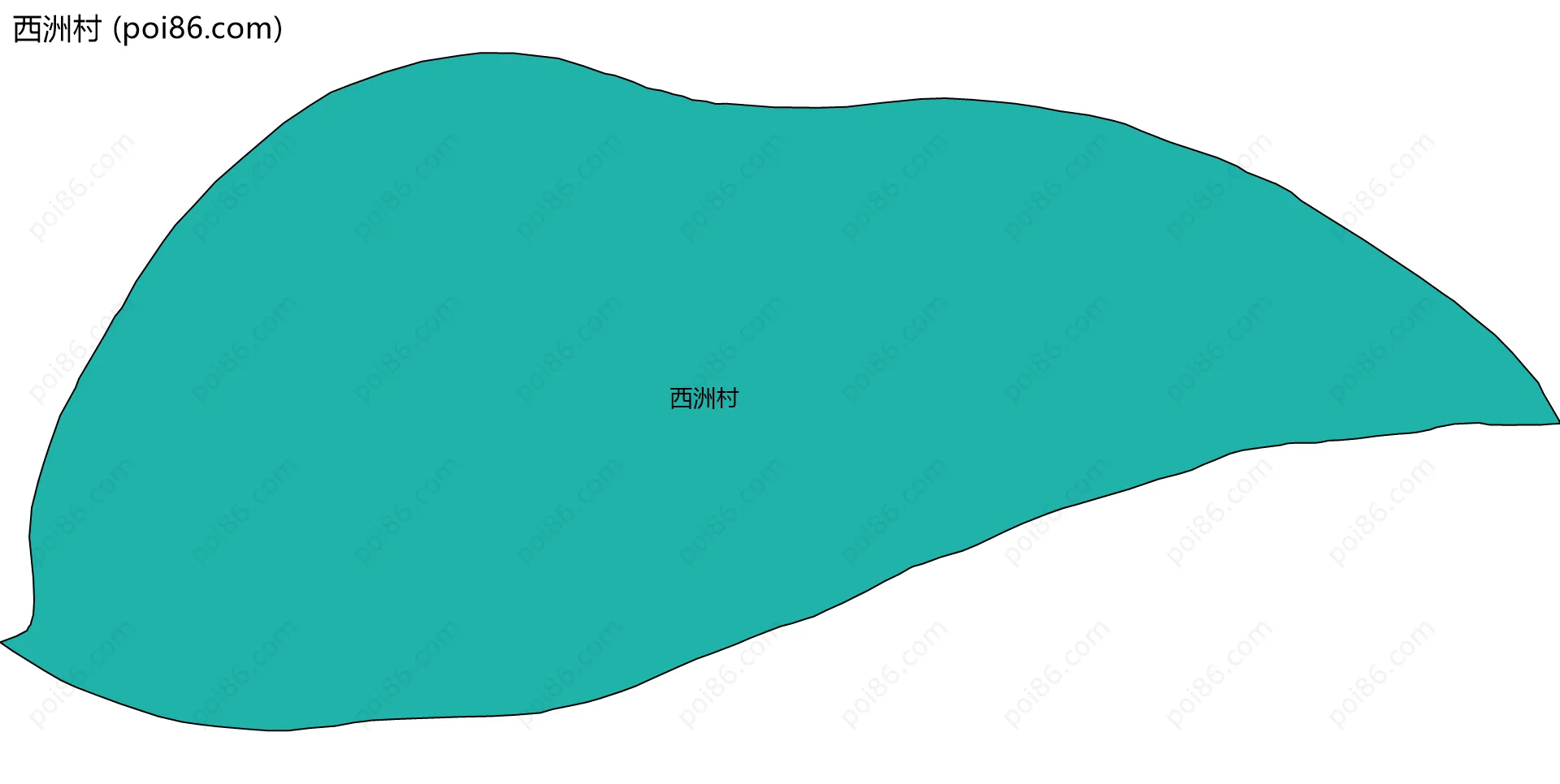 西洲村边界地图