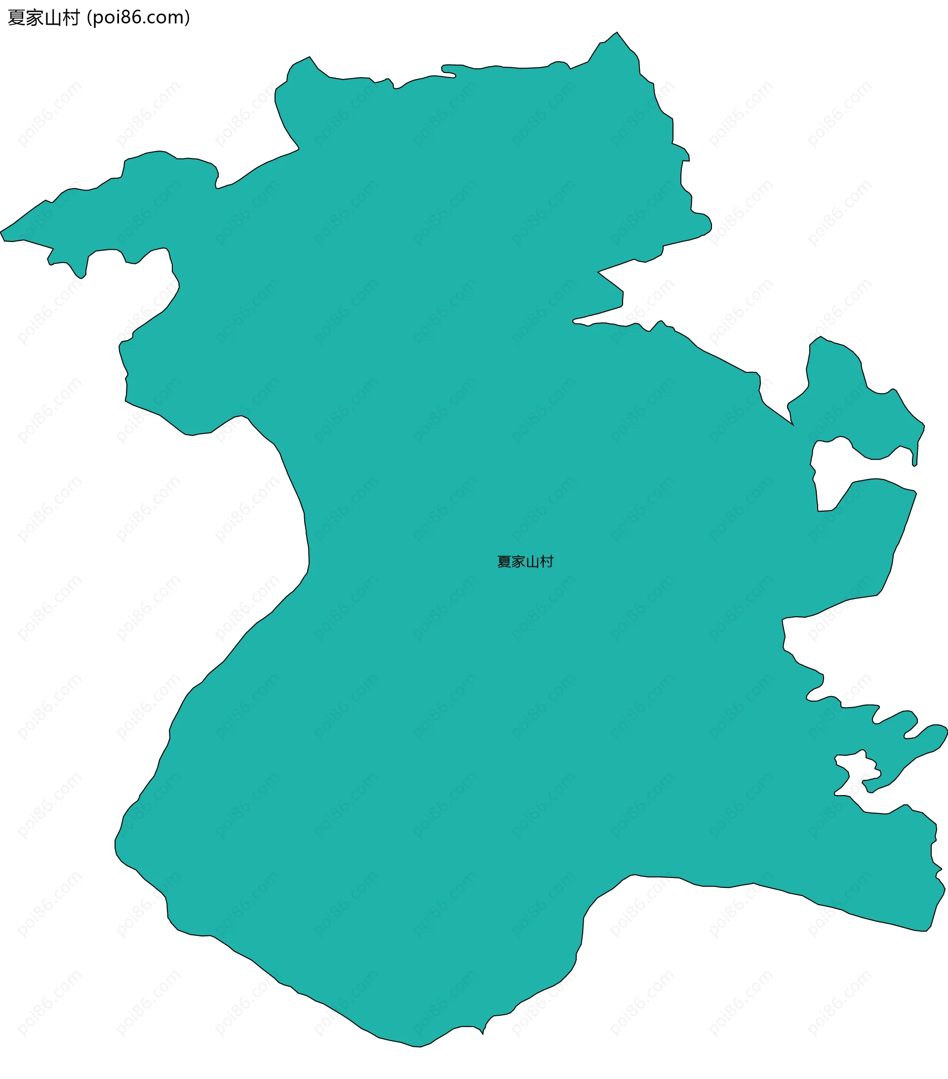 夏家山村边界地图