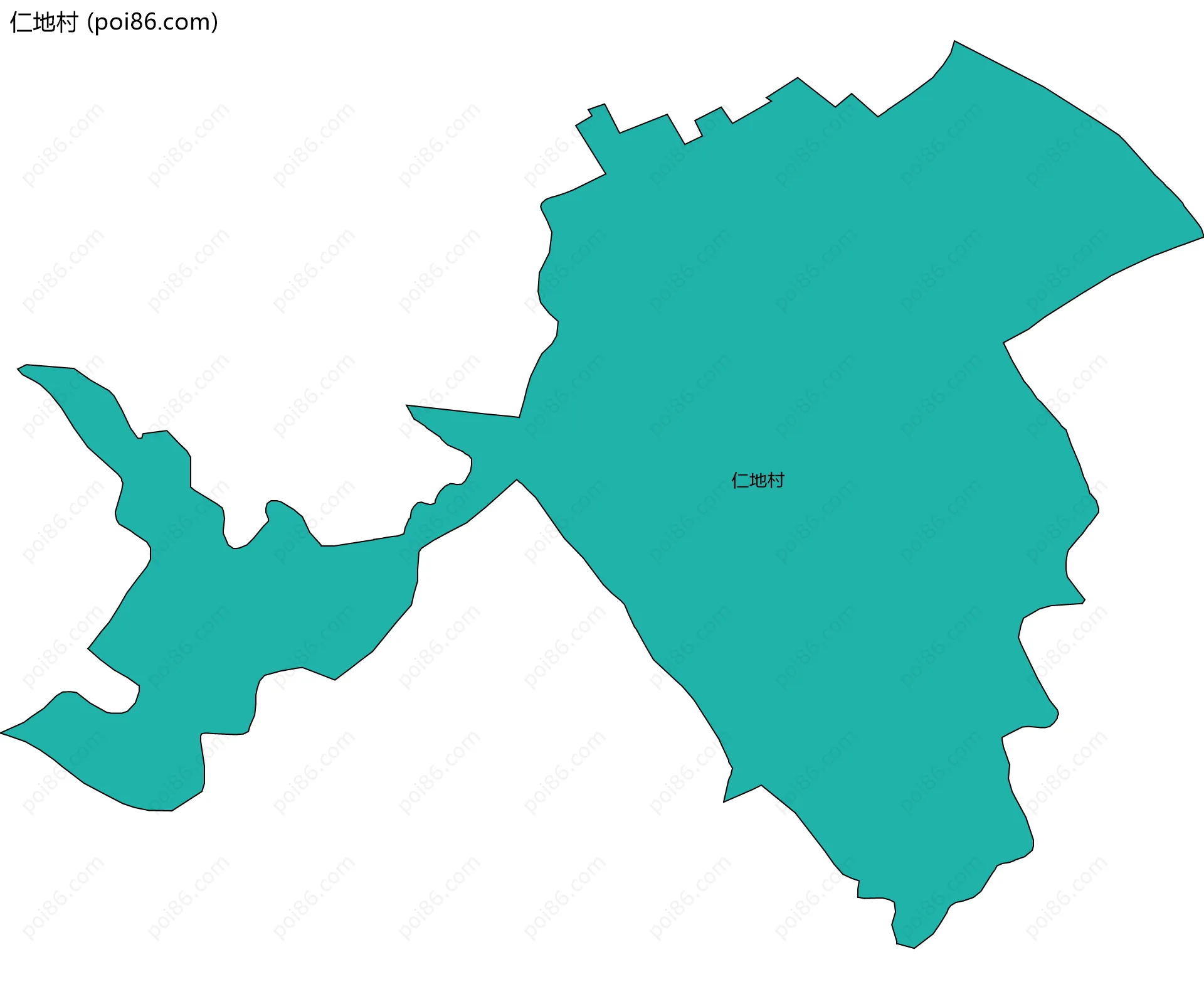 仁地村边界地图