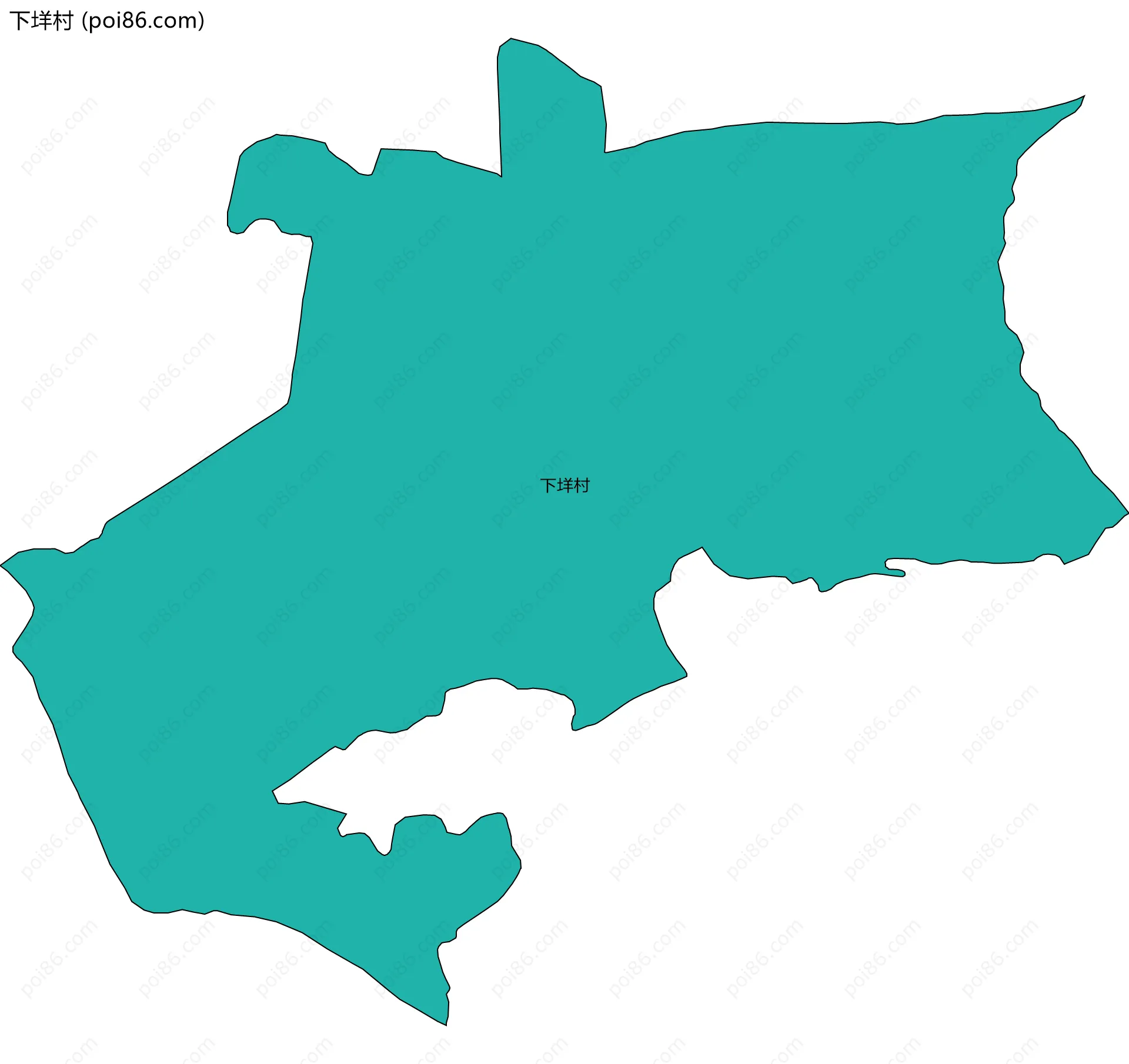 下垟村边界地图