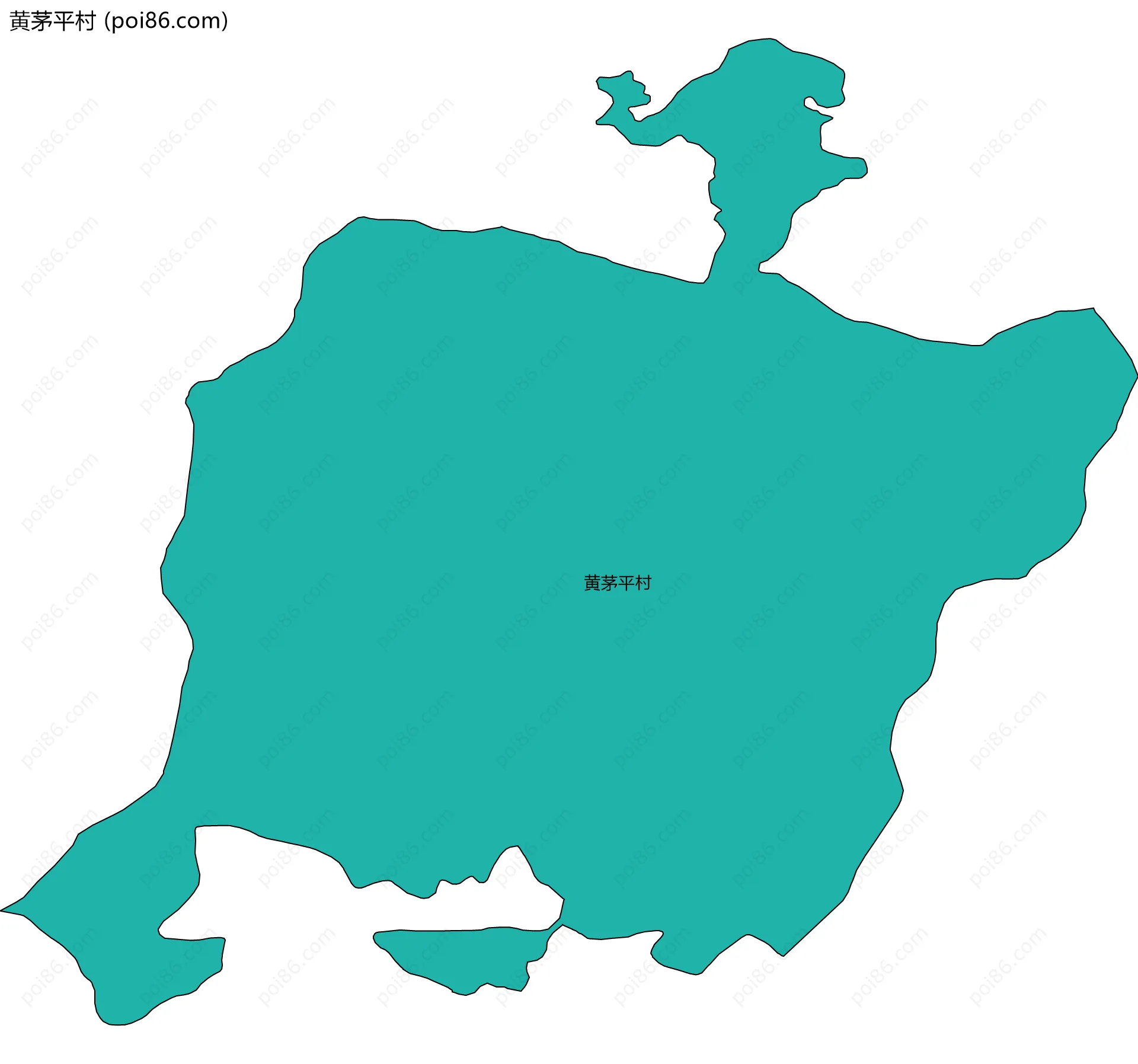 黄茅平村边界地图