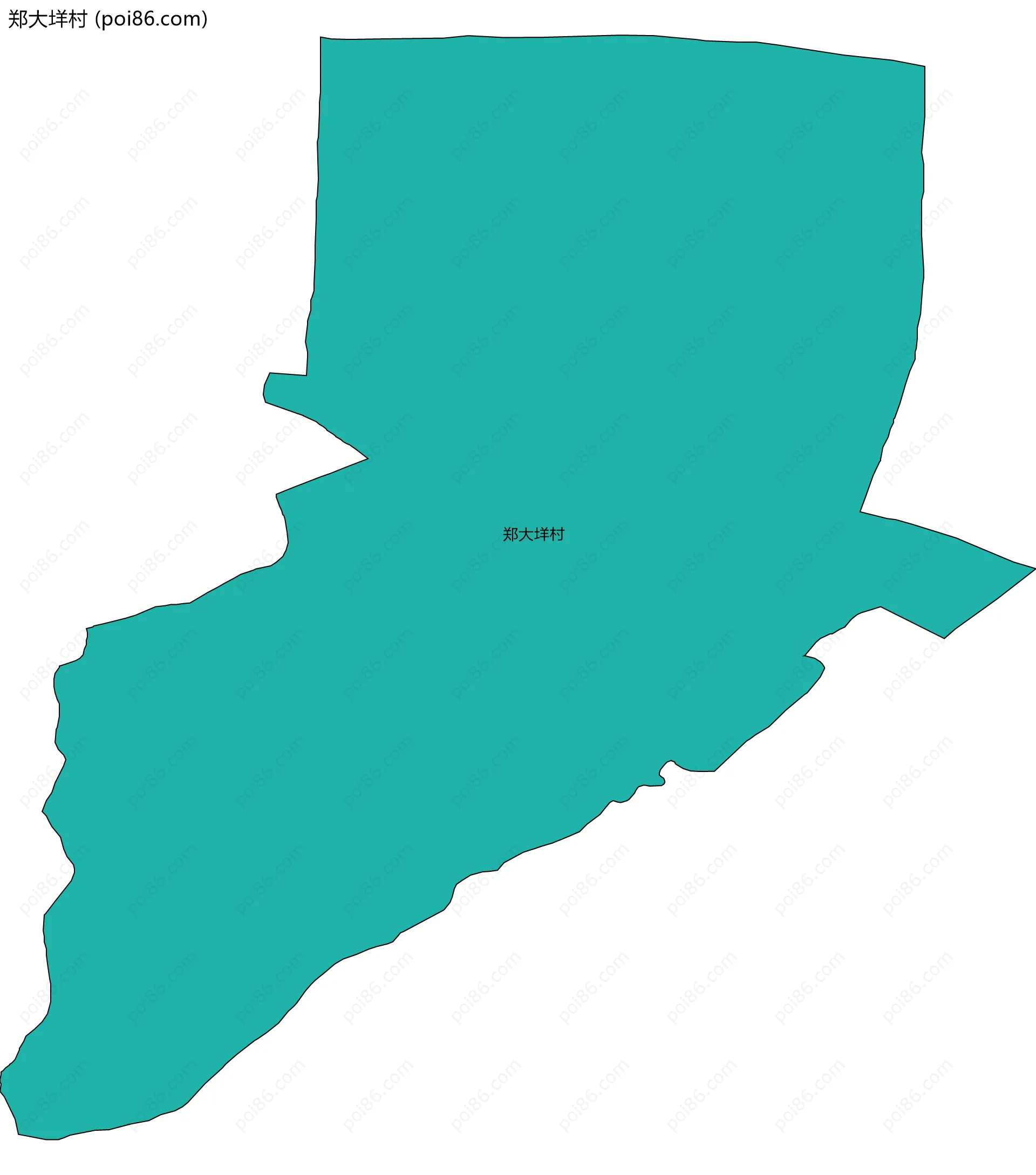 郑大垟村边界地图