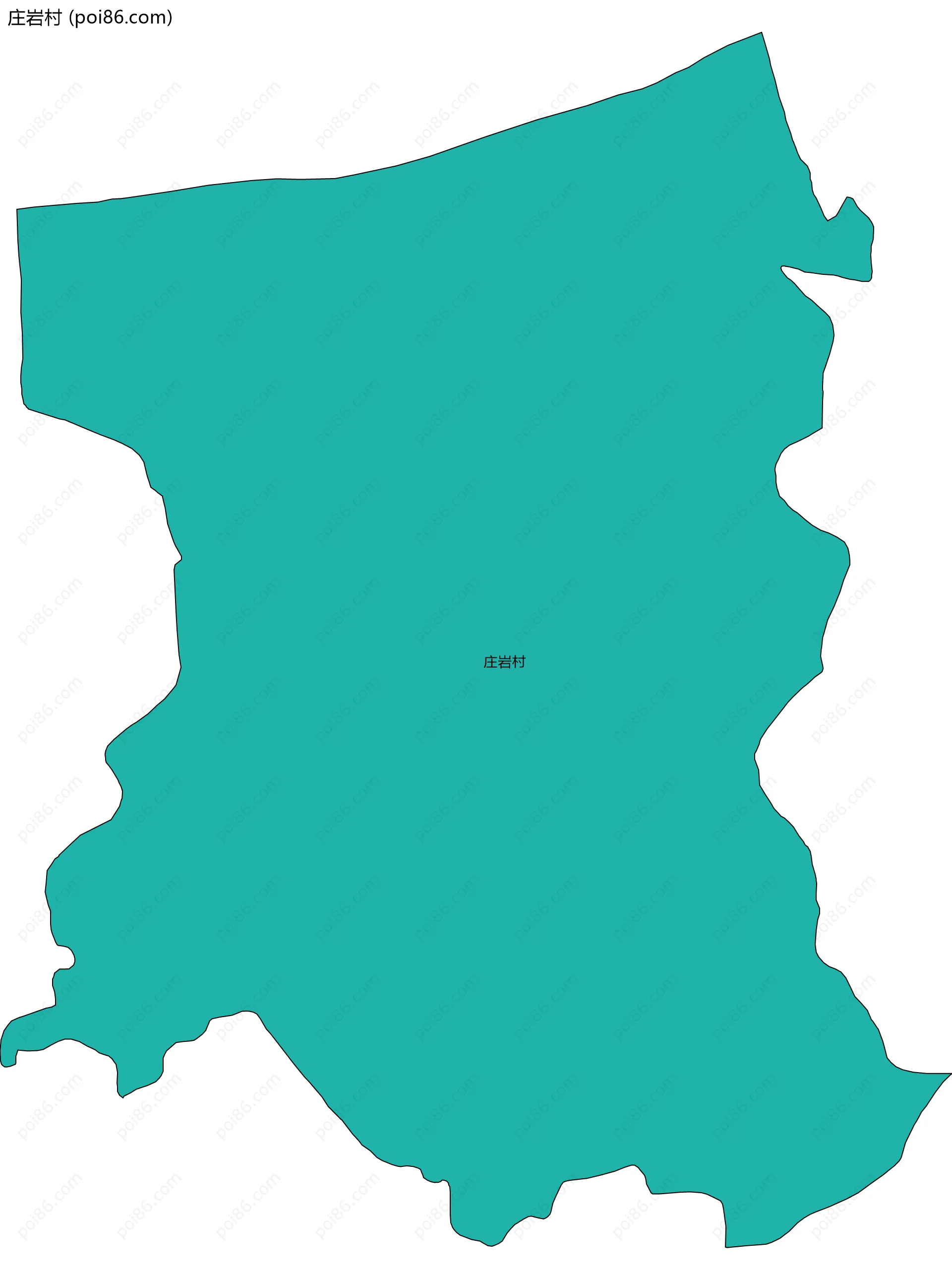 庄岩村边界地图
