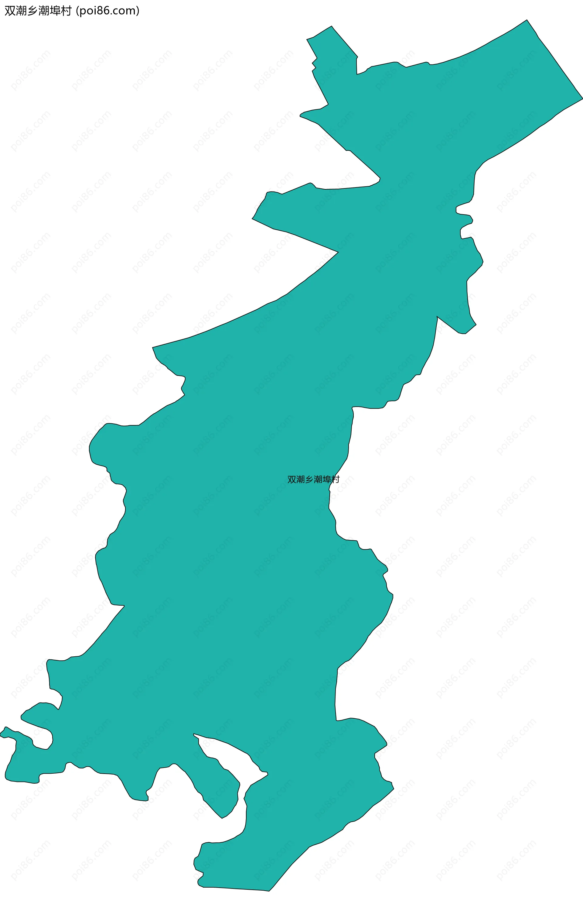 双潮乡潮埠村边界地图