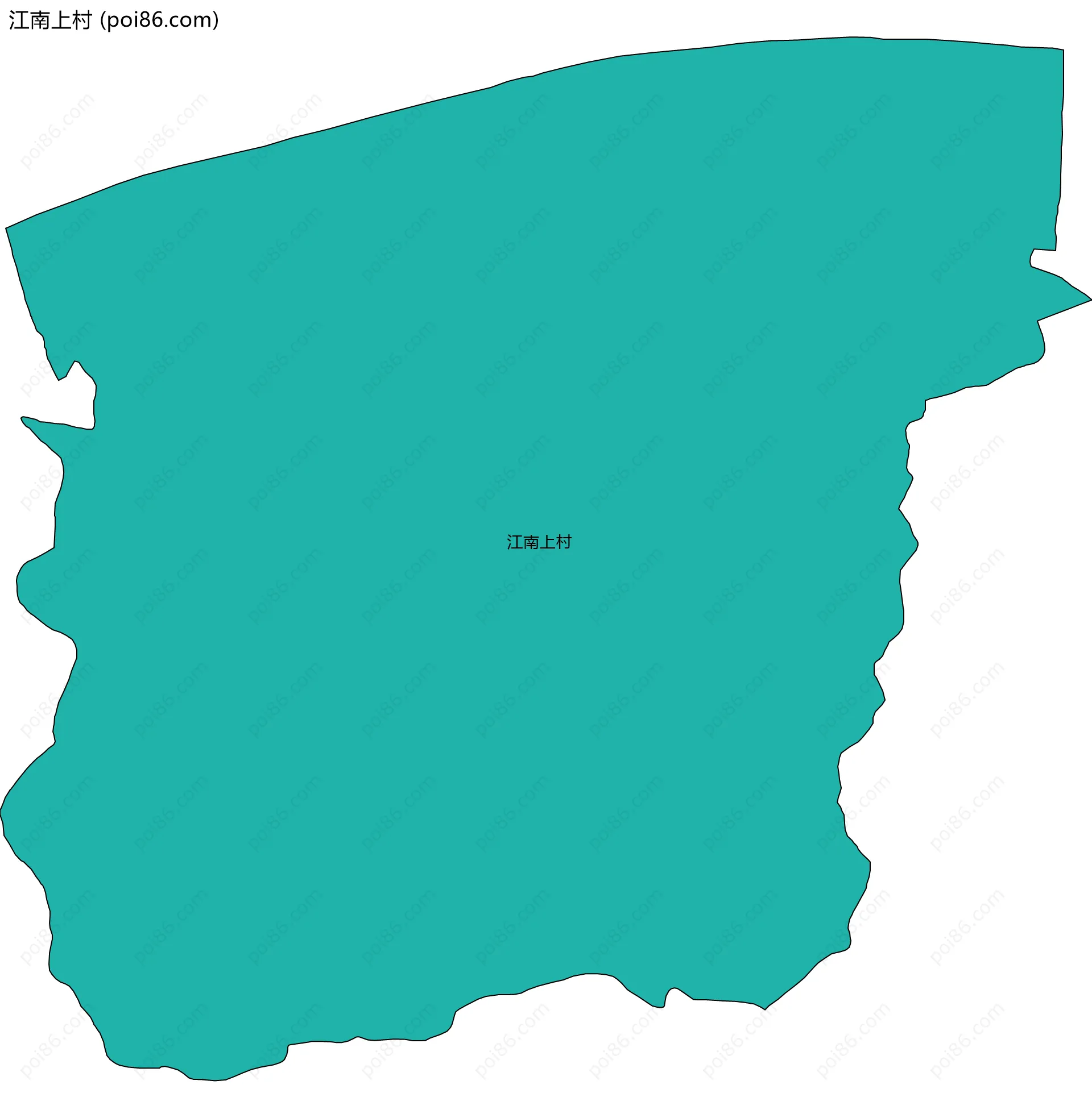 江南上村边界地图