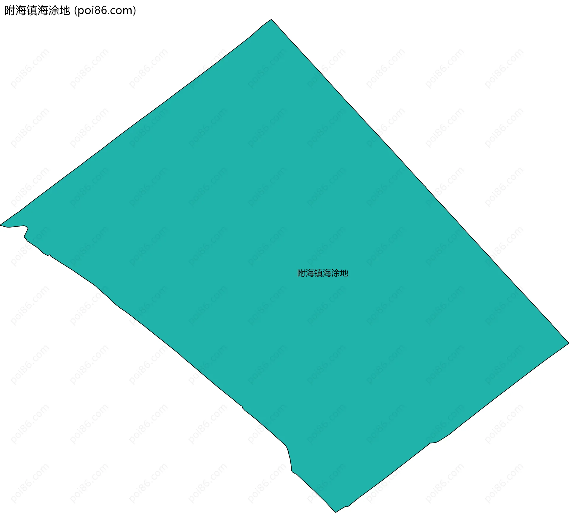 附海镇海涂地边界地图