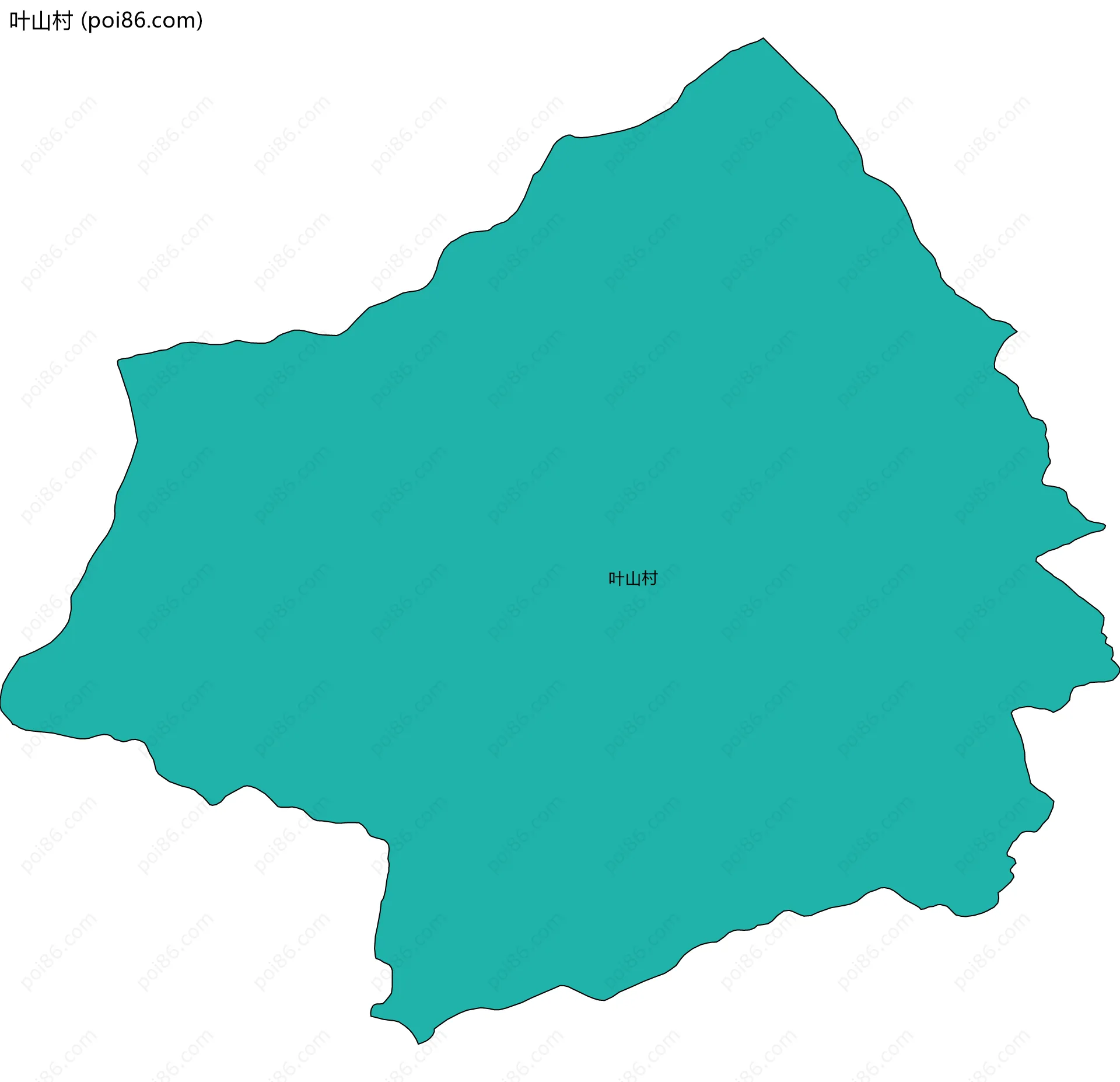 叶山村边界地图