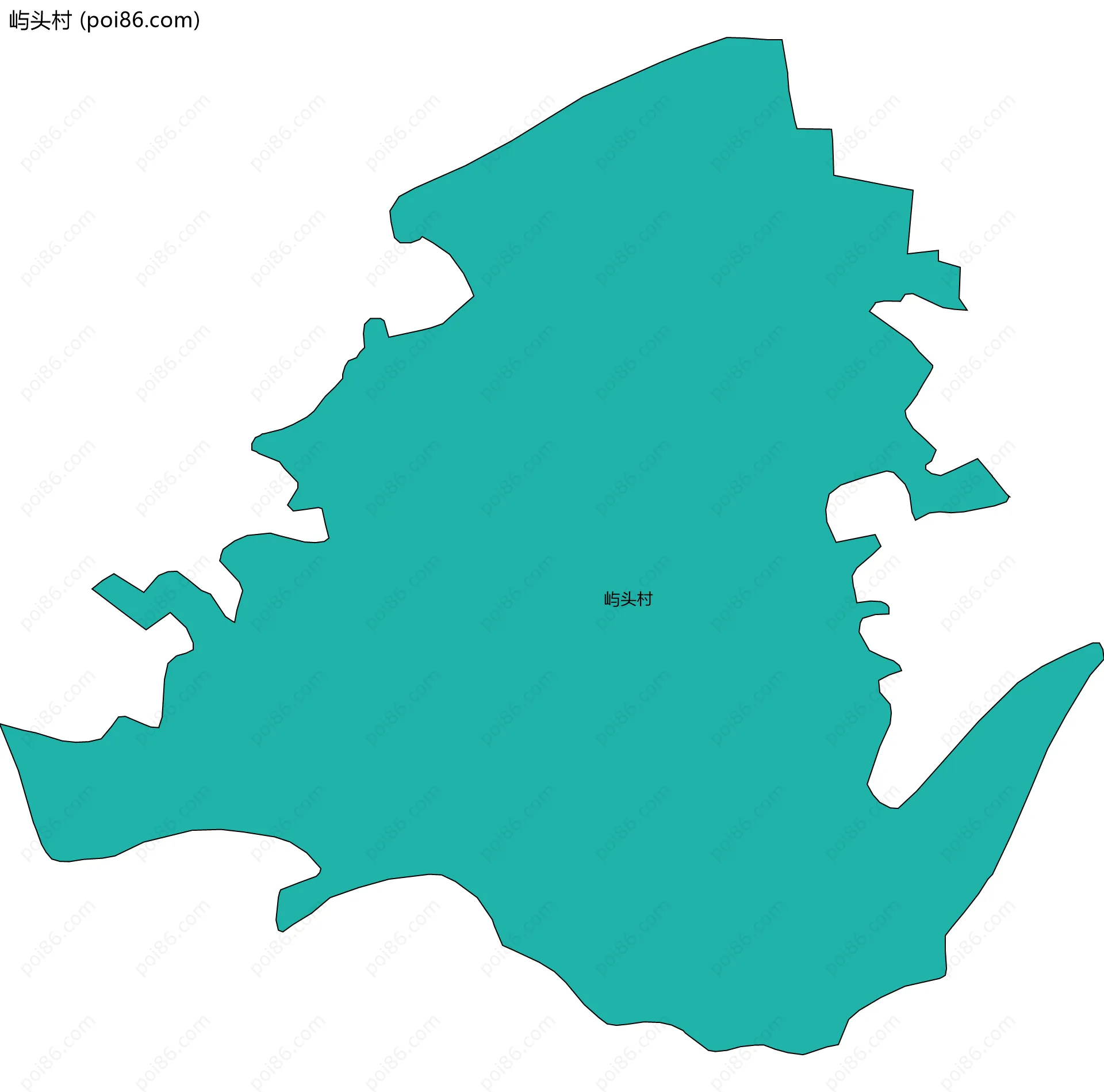 屿头村边界地图