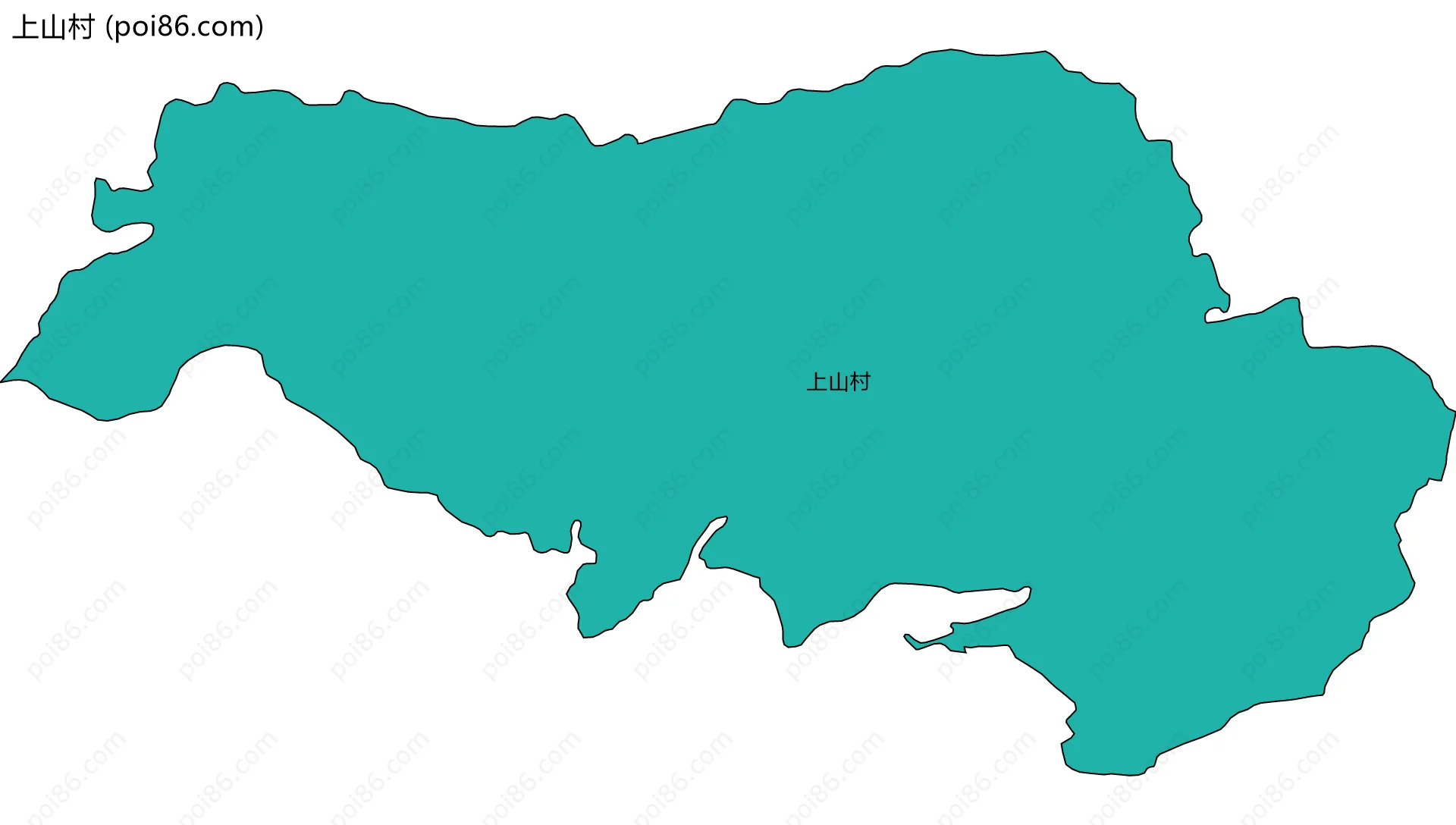 上山村边界地图