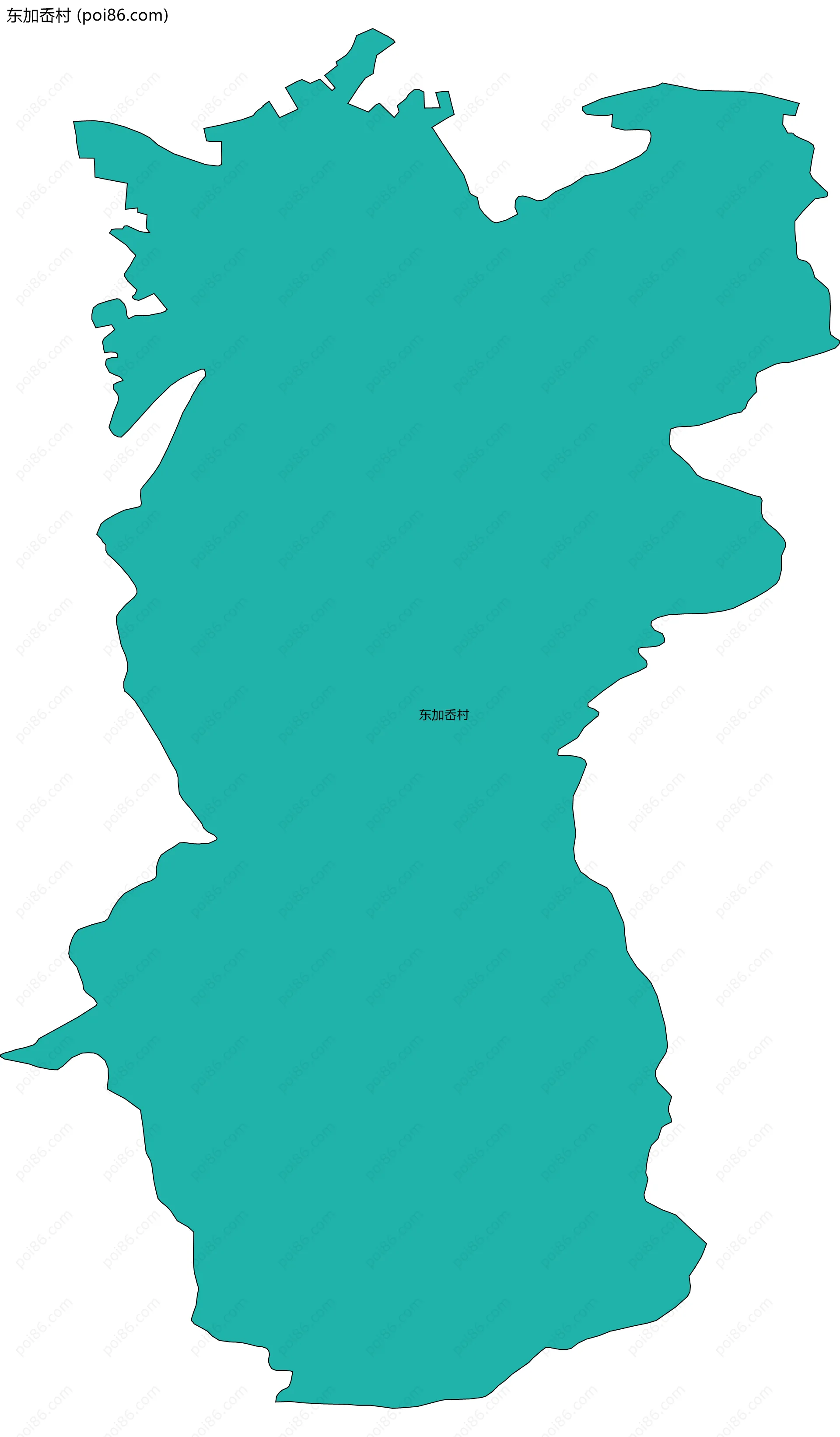 东加岙村边界地图