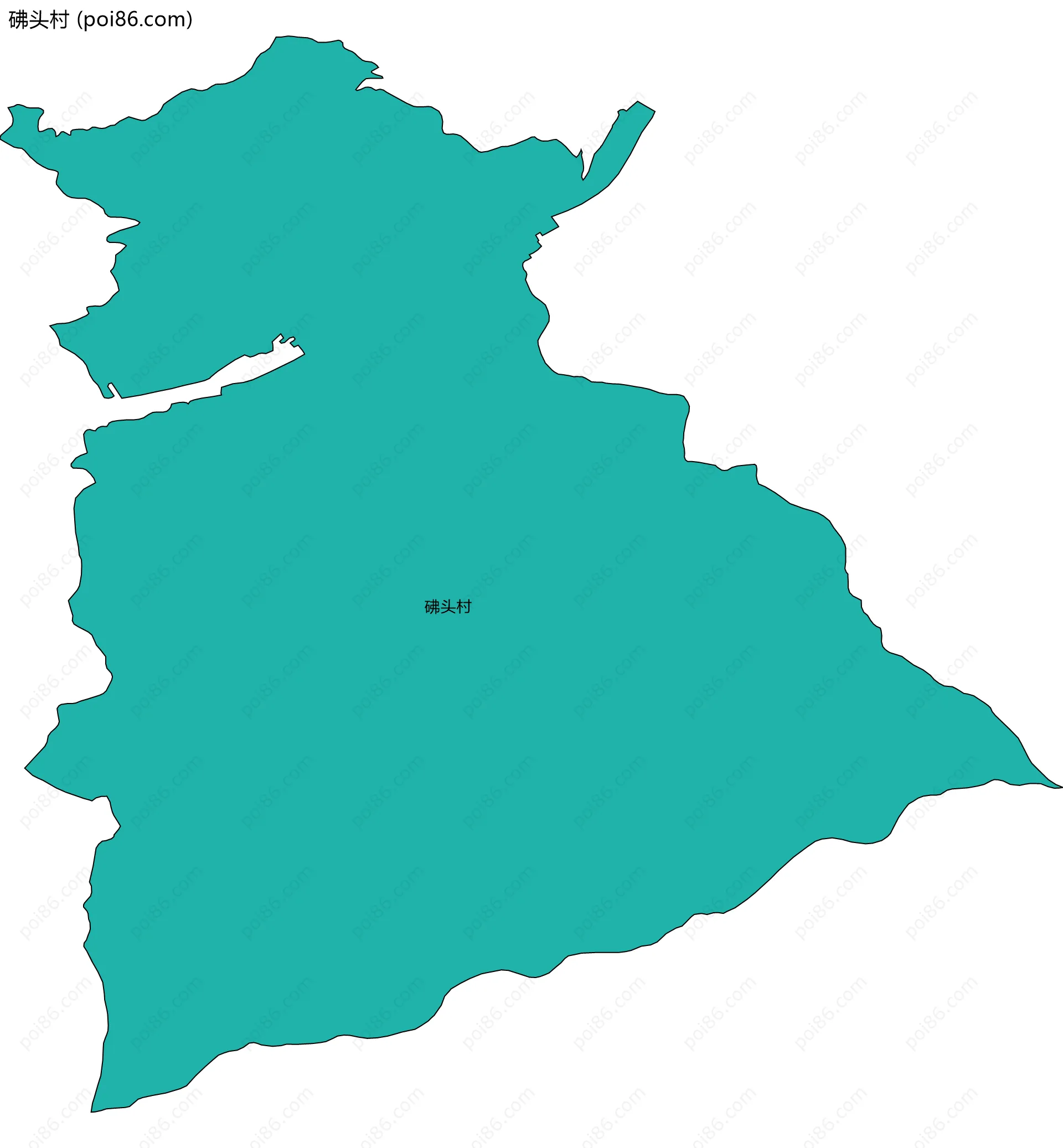 砩头村边界地图