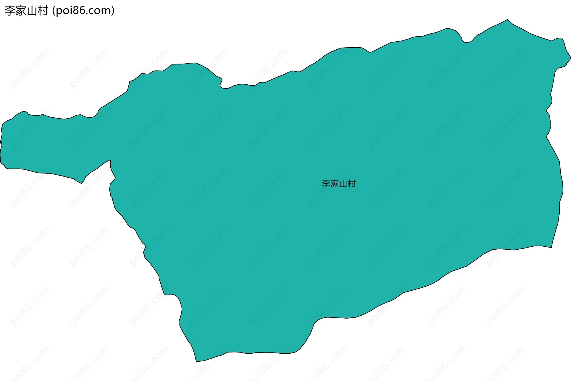 李家山村边界地图