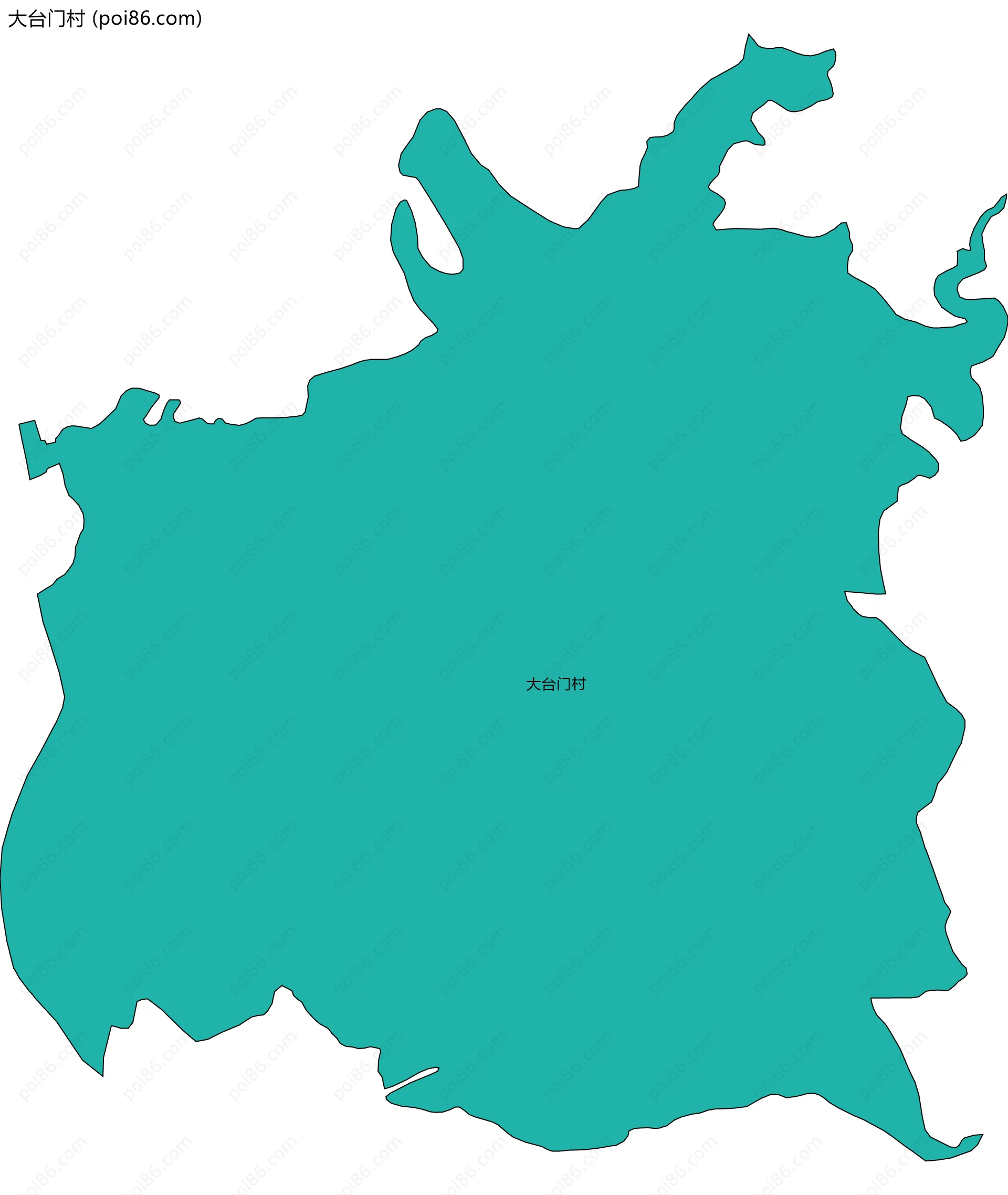 大台门村边界地图