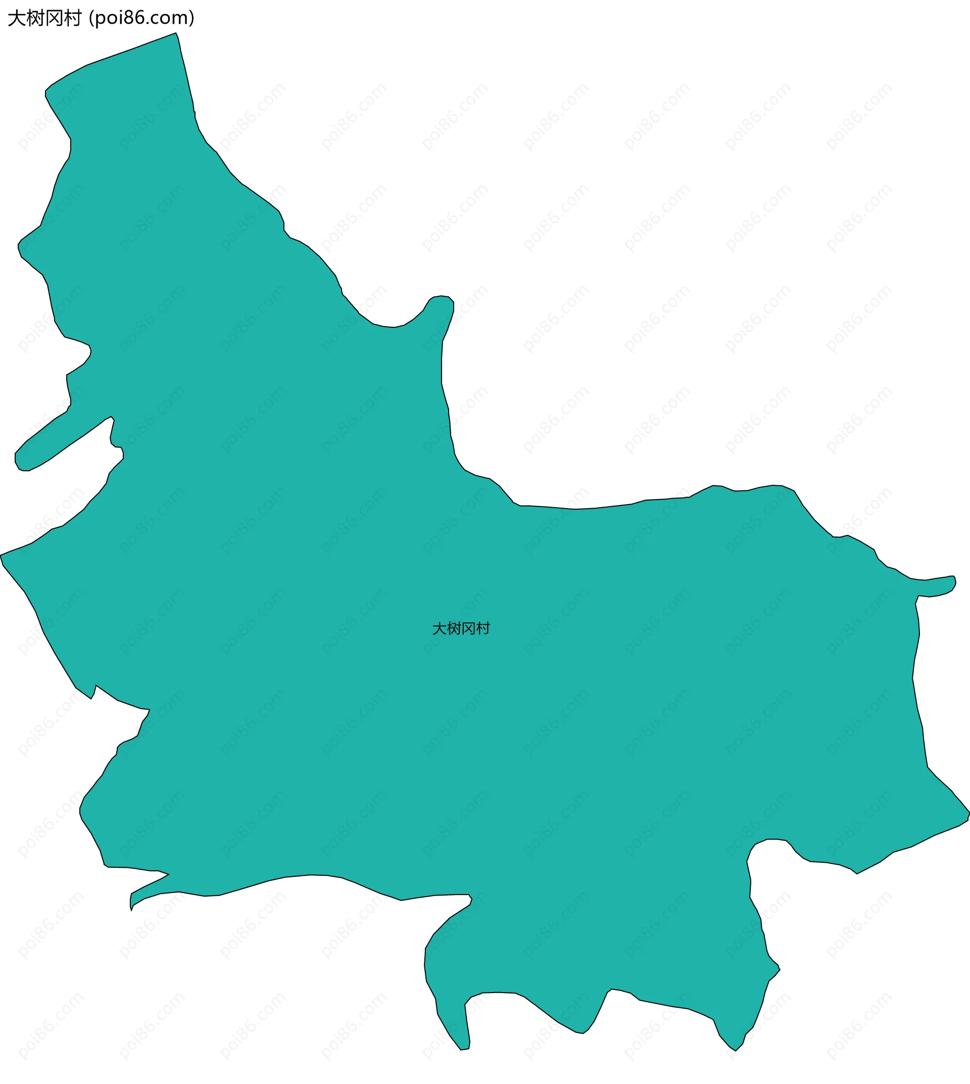 大树冈村边界地图