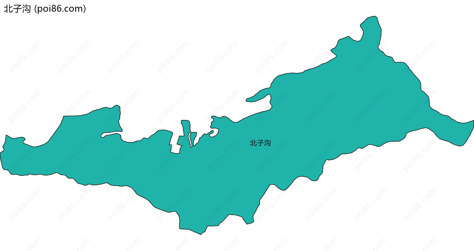 北子沟边界地图