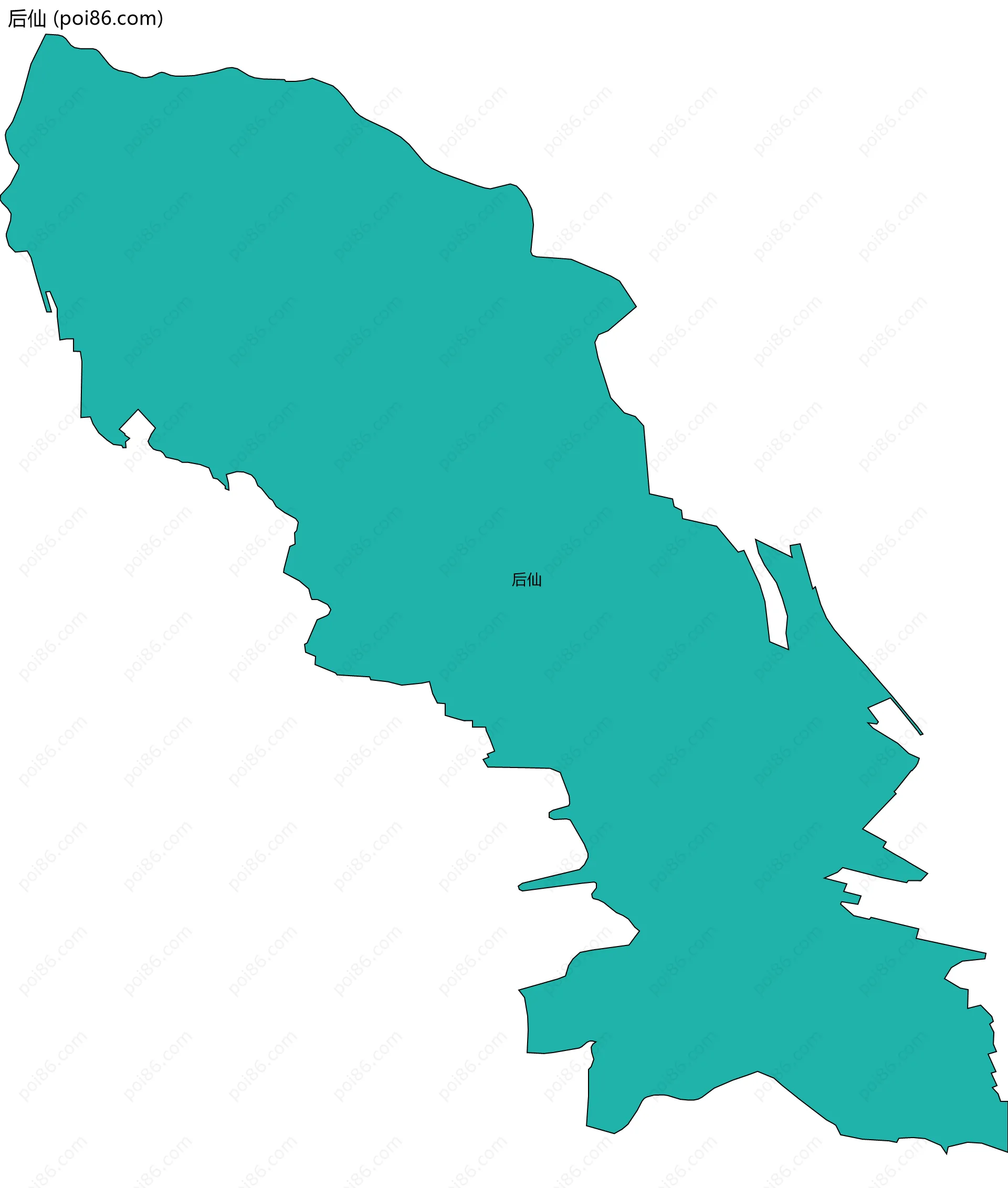 后仙边界地图