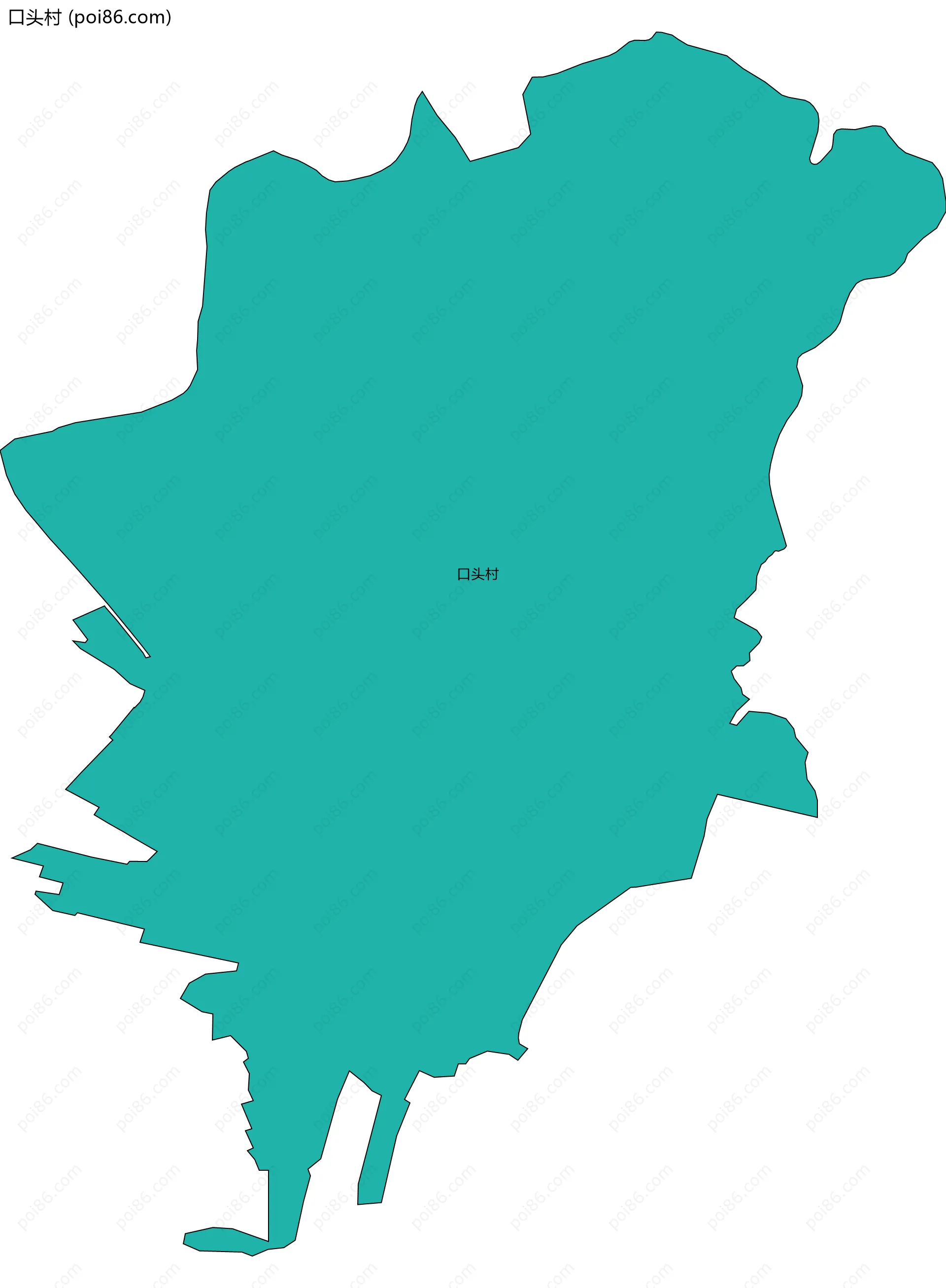 口头村边界地图