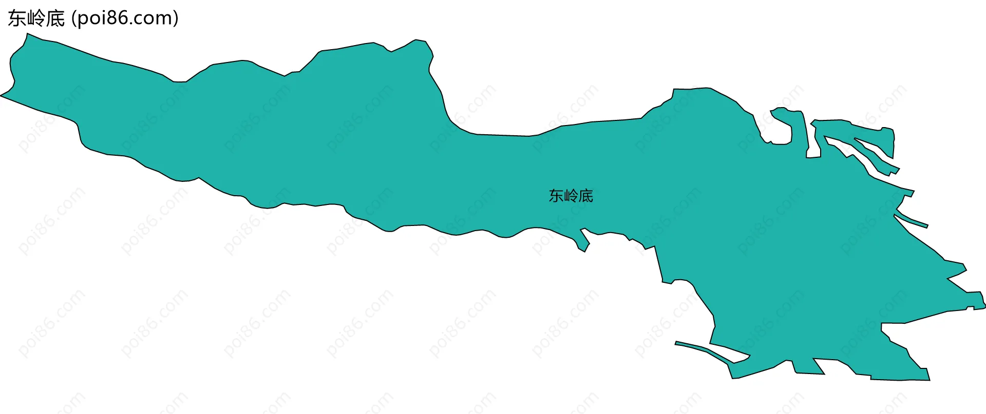 东岭底边界地图