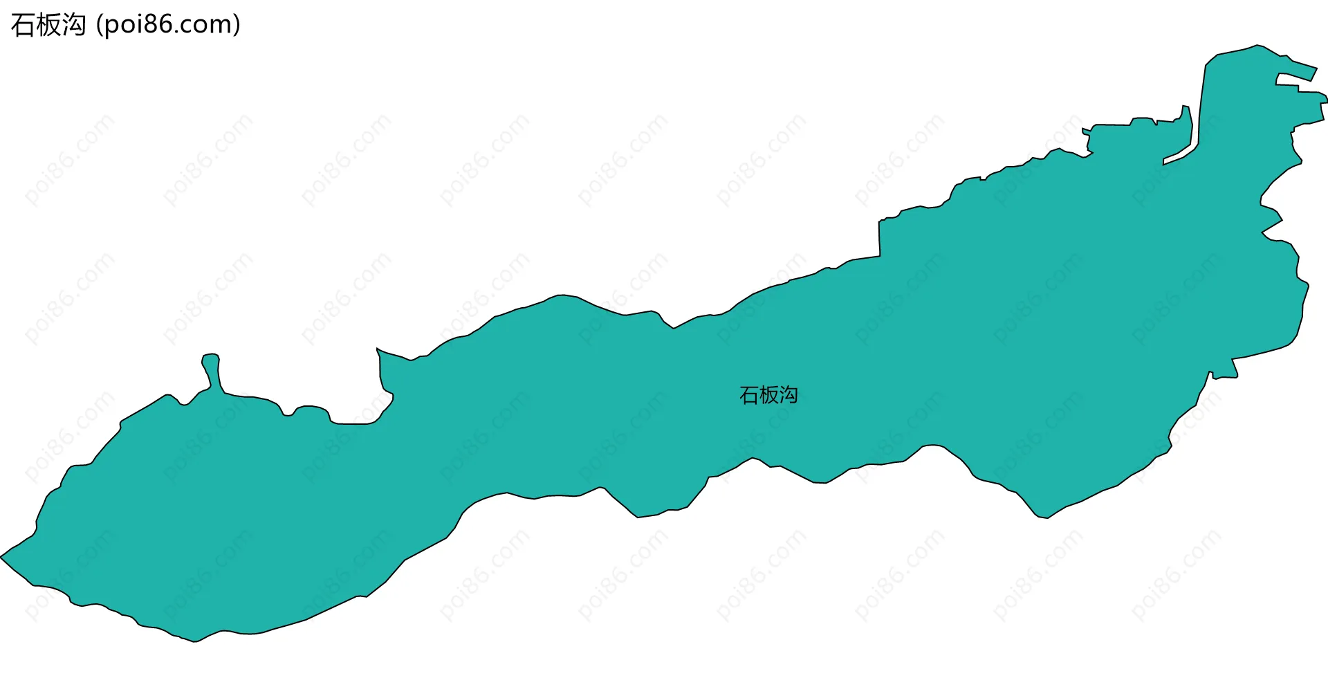 石板沟边界地图