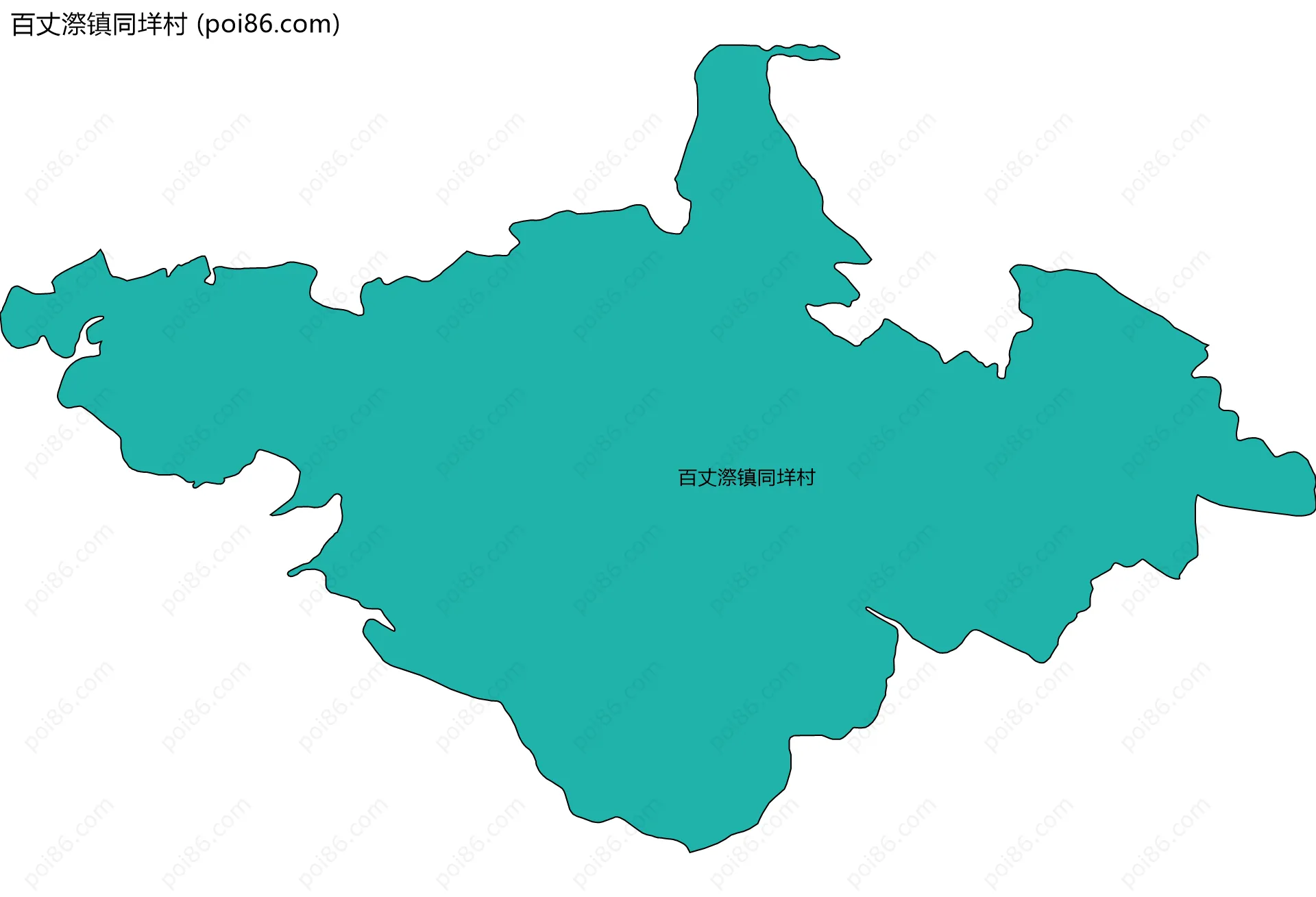 百丈漈镇同垟村边界地图