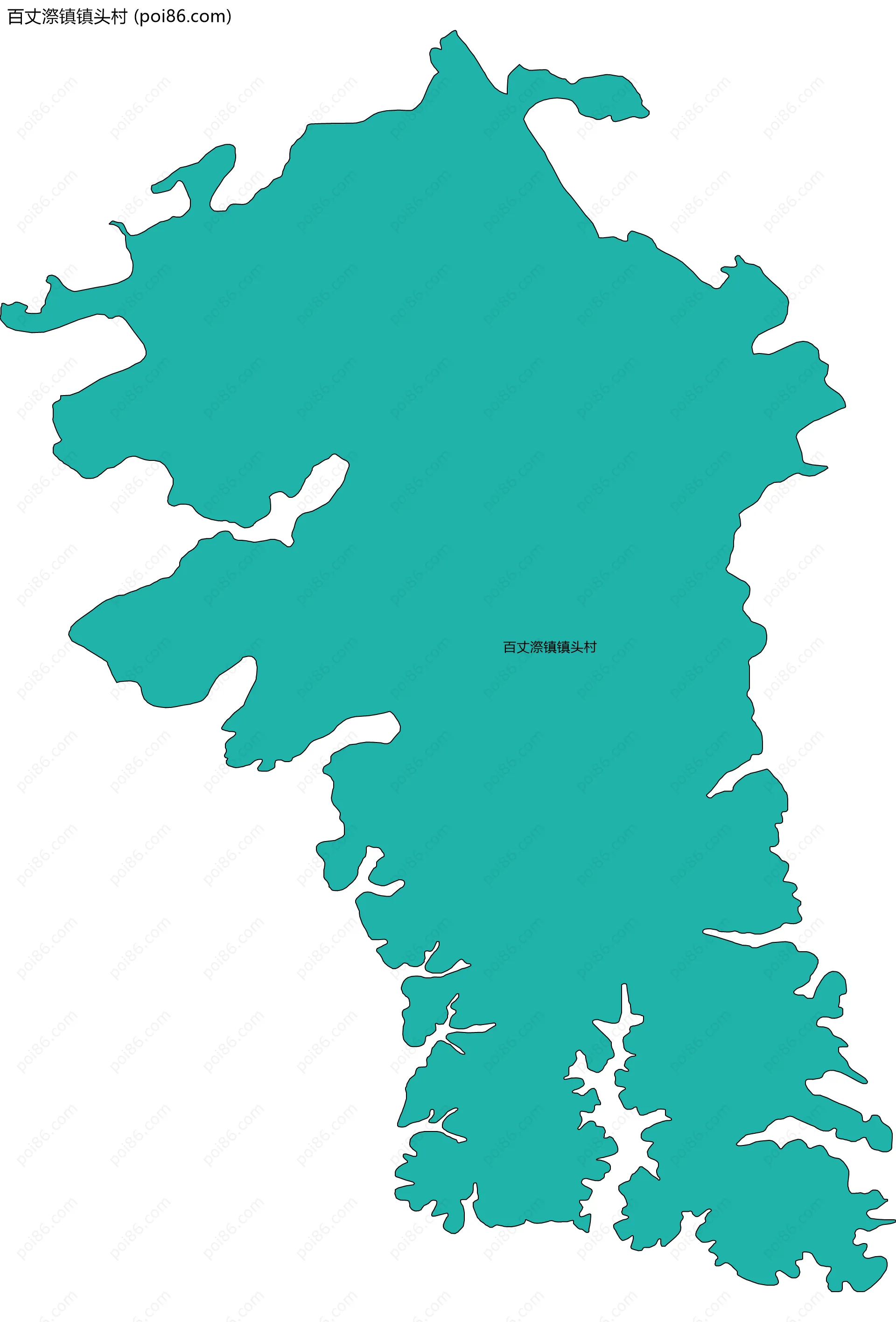 百丈漈镇镇头村边界地图