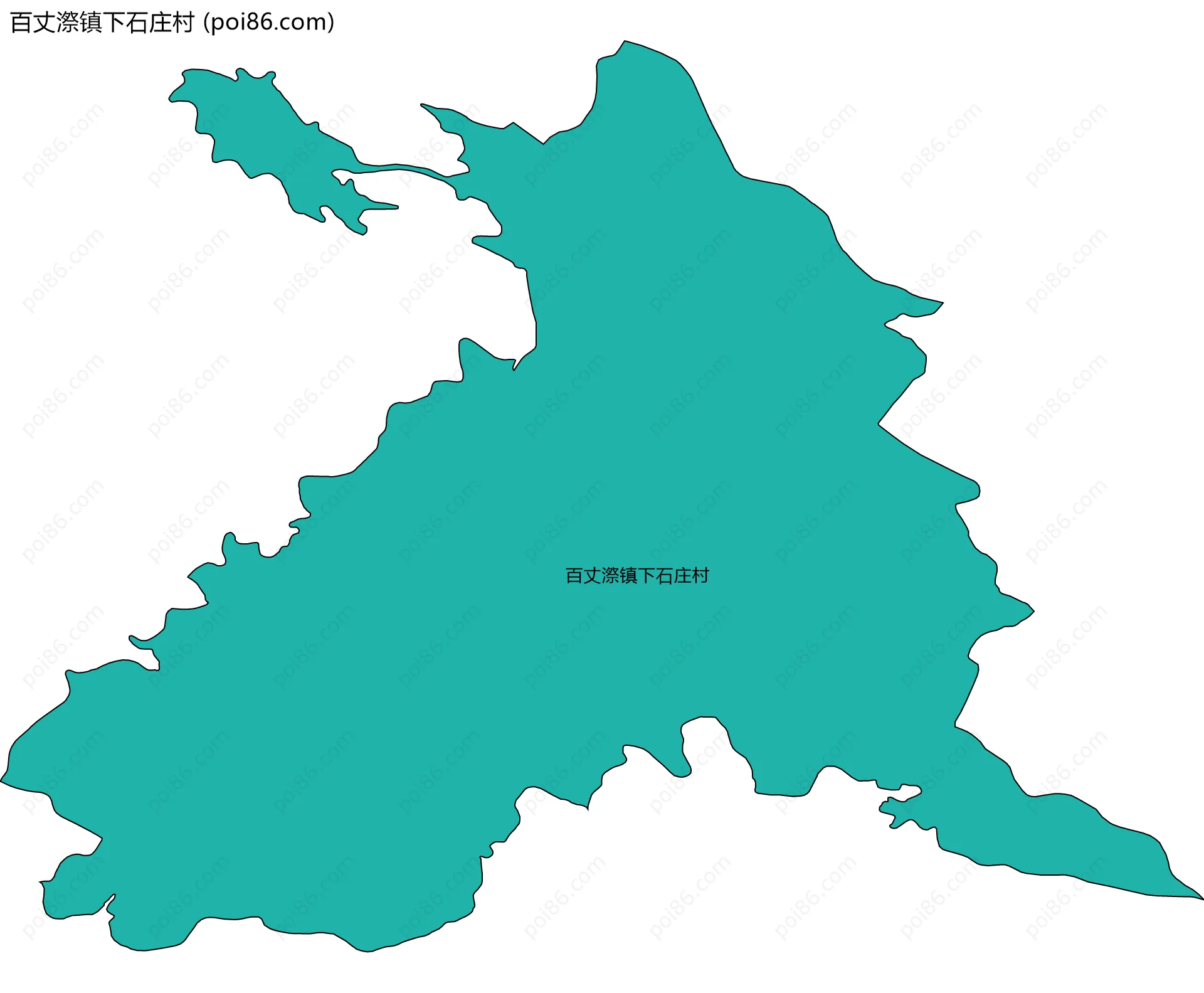 百丈漈镇下石庄村边界地图