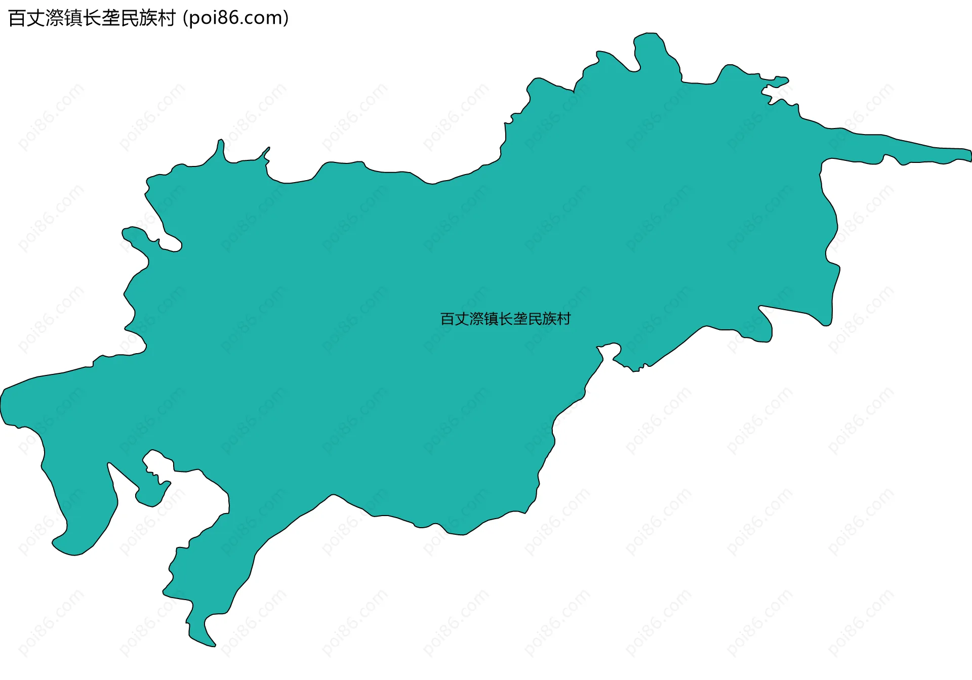 百丈漈镇长垄民族村边界地图