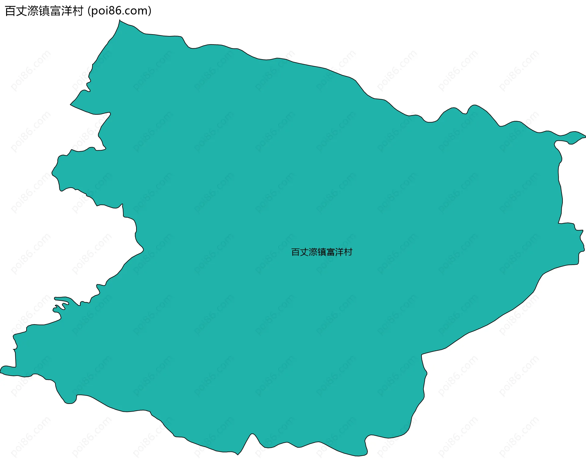 百丈漈镇富洋村边界地图