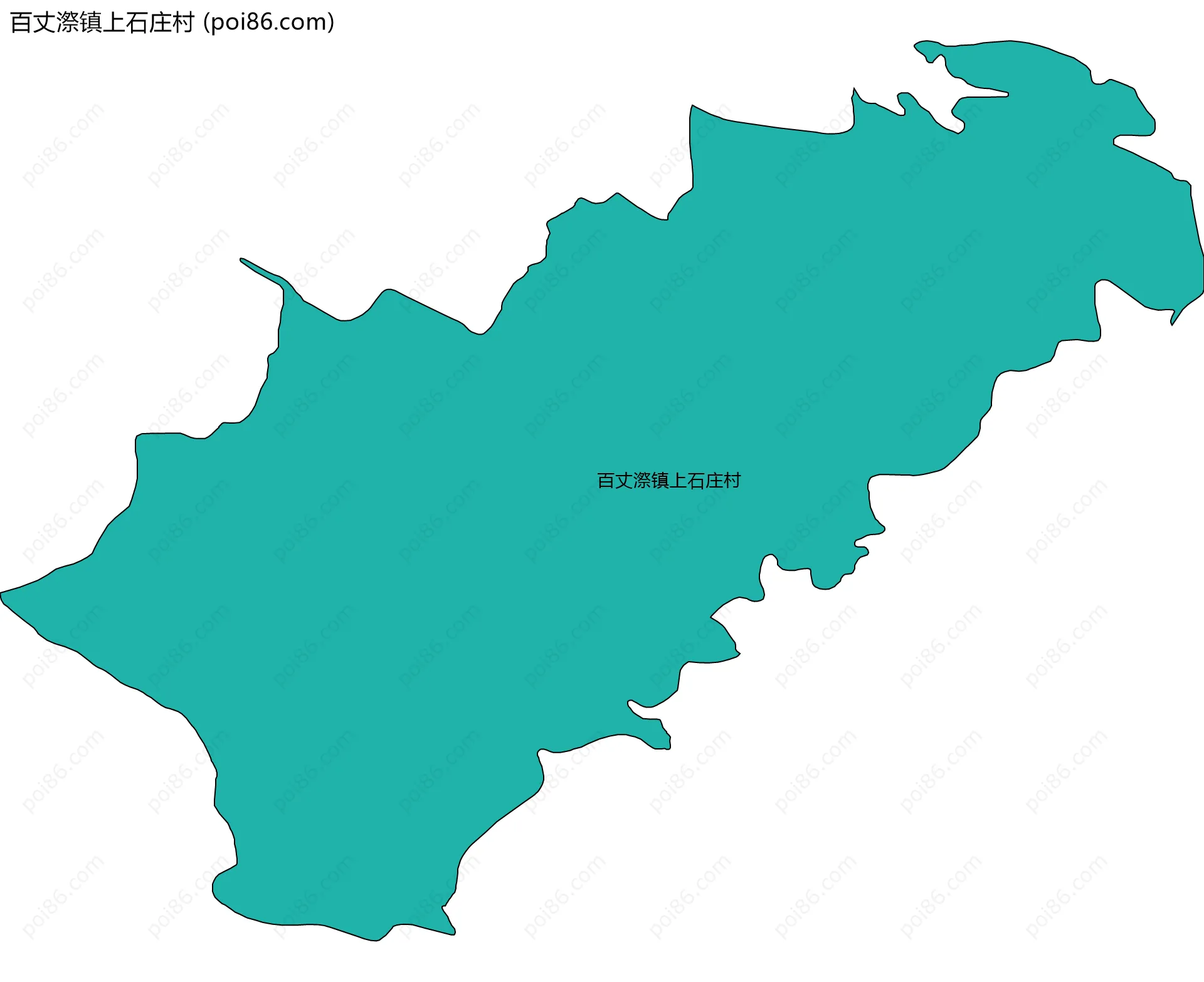 百丈漈镇上石庄村边界地图