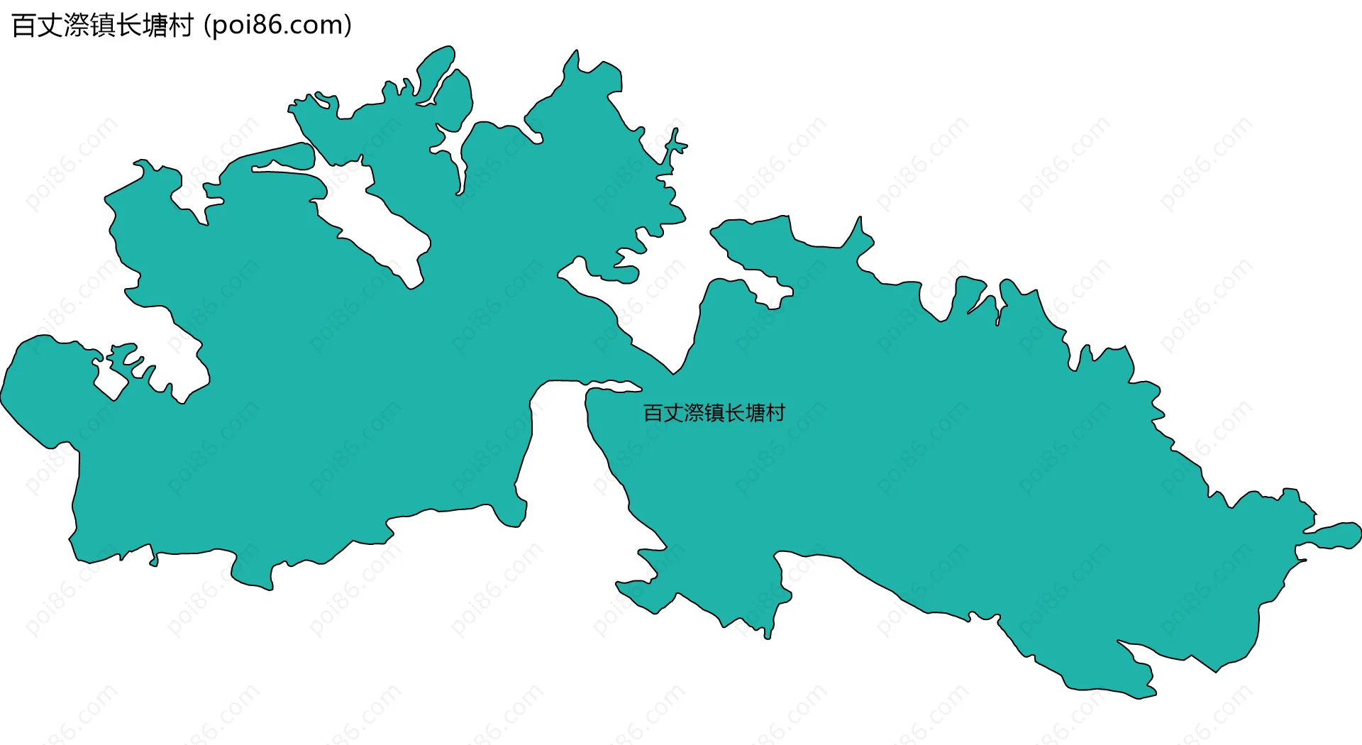 百丈漈镇长塘村边界地图