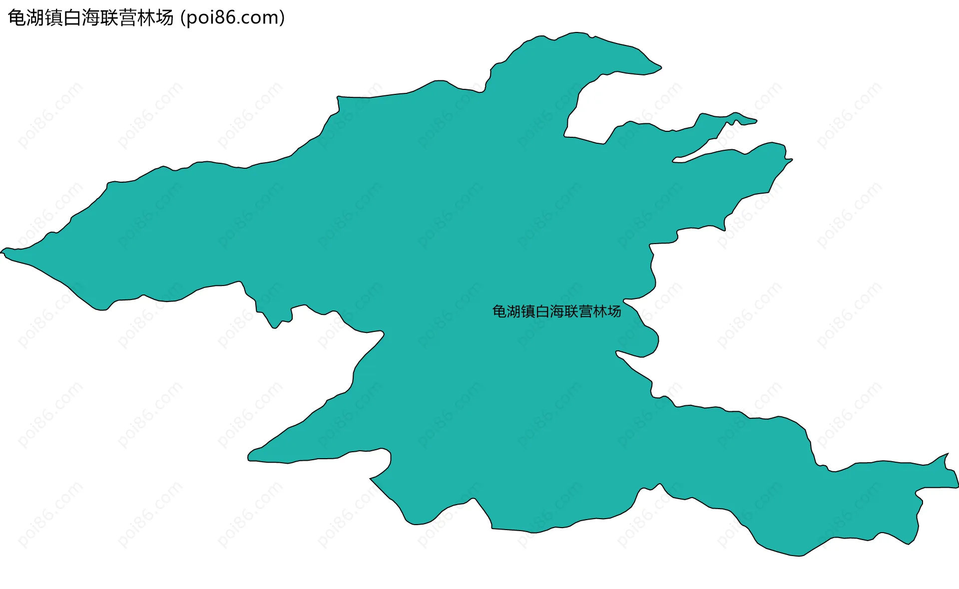 龟湖镇白海联营林场边界地图