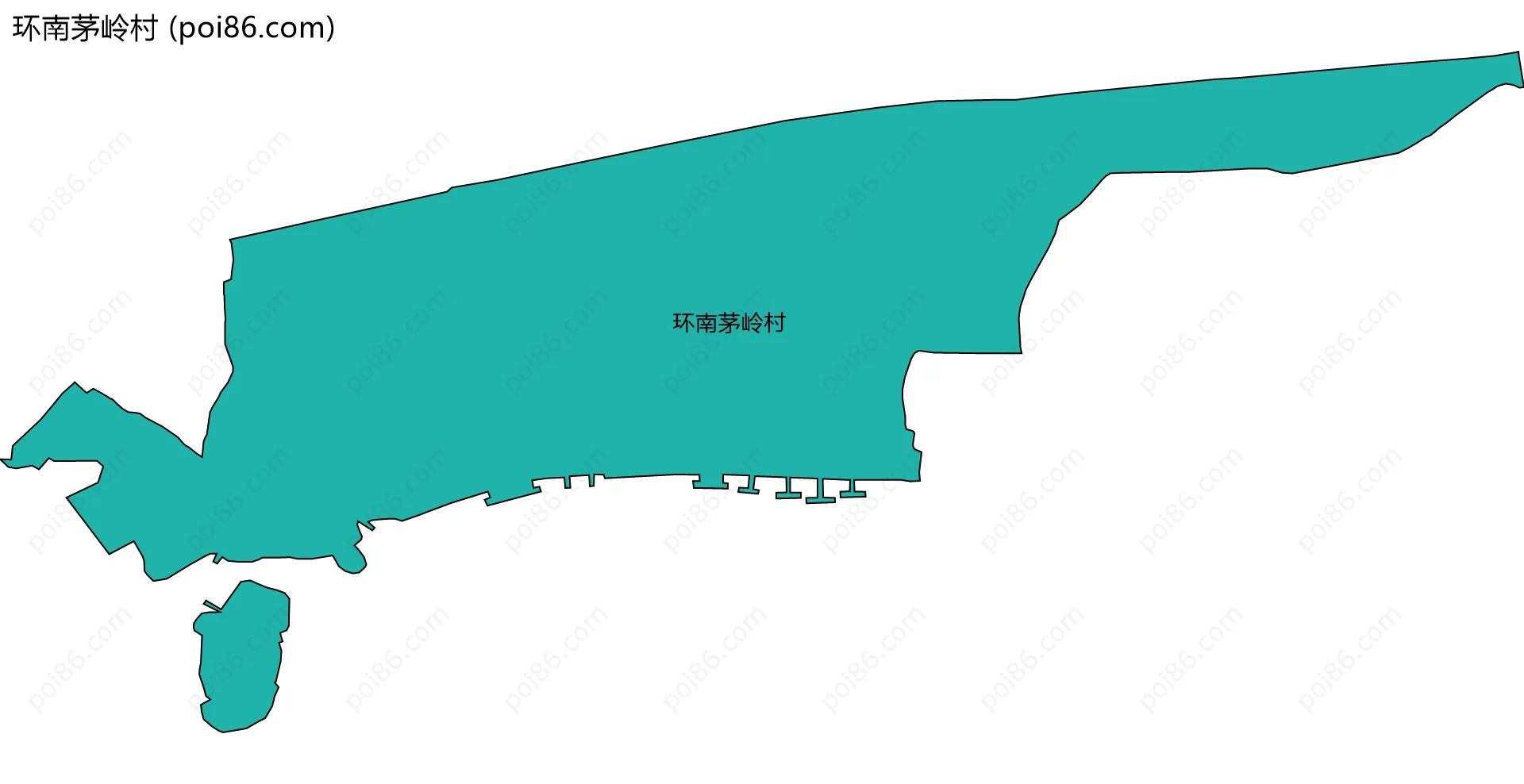 环南茅岭村边界地图