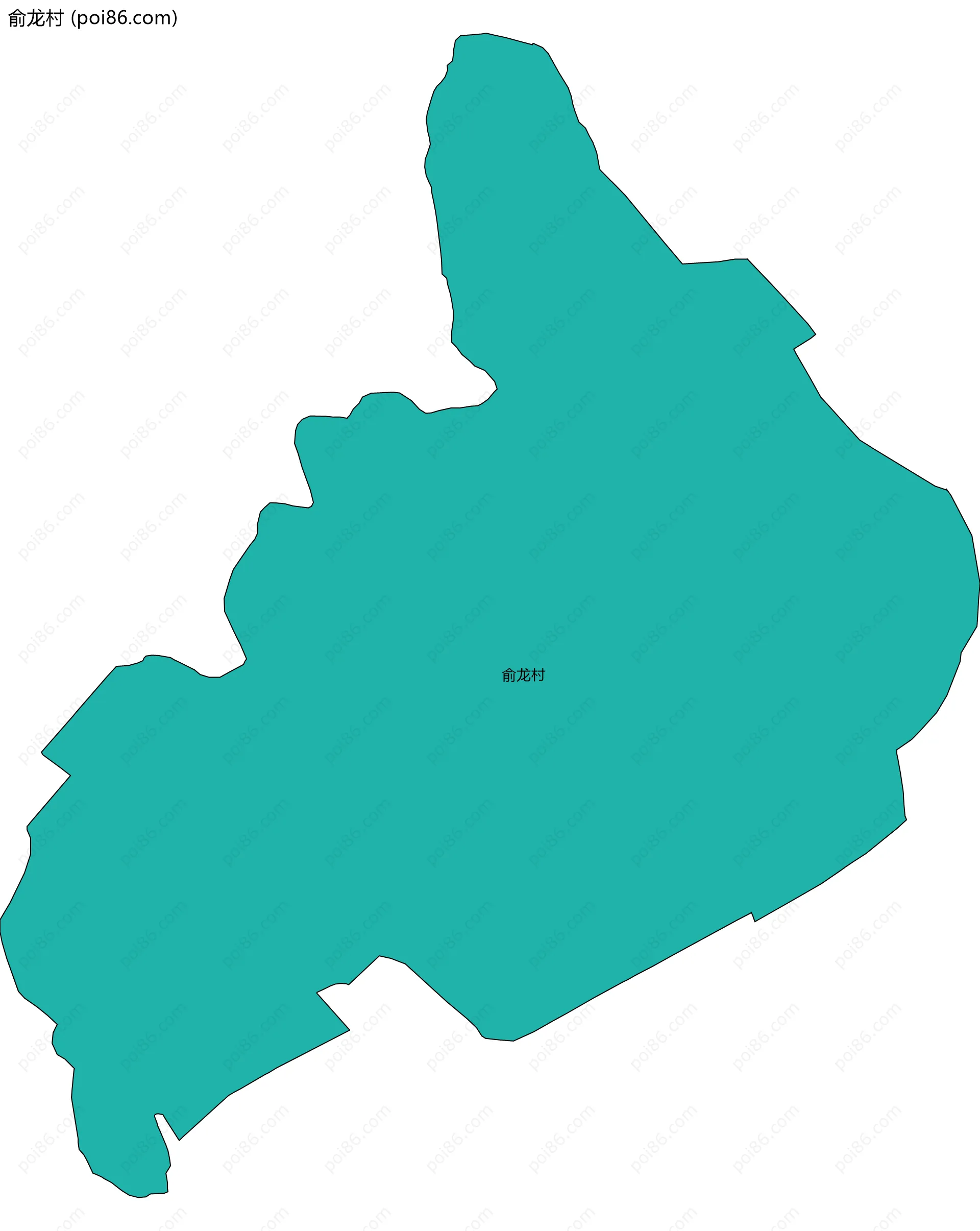 俞龙村边界地图