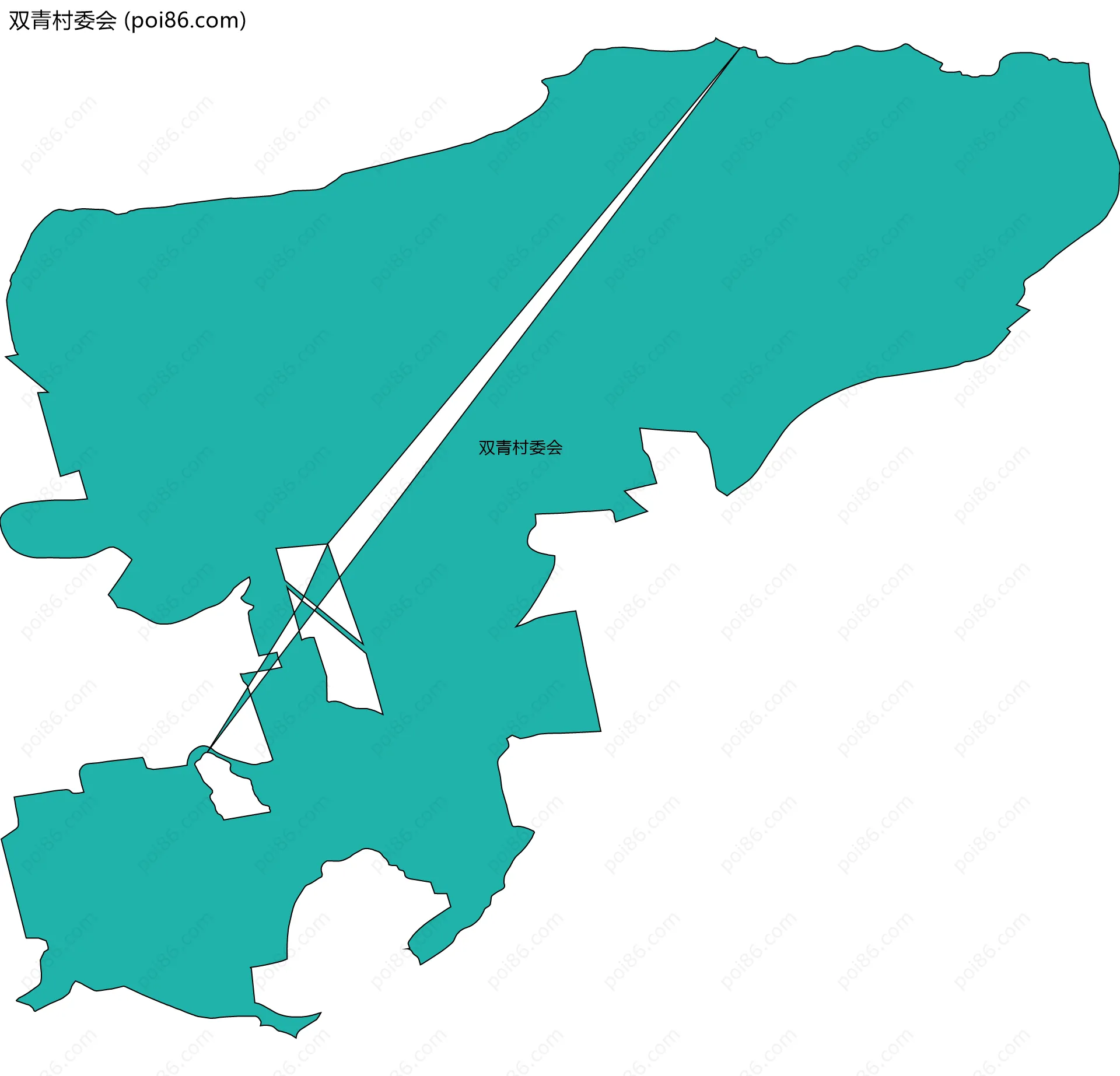 双青村委会边界地图