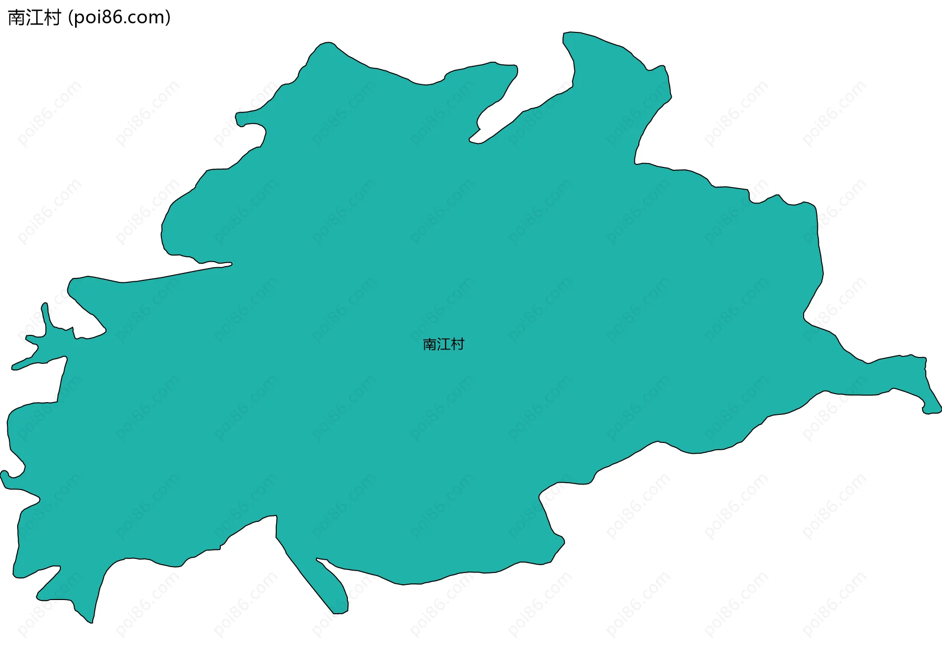 南江村边界地图