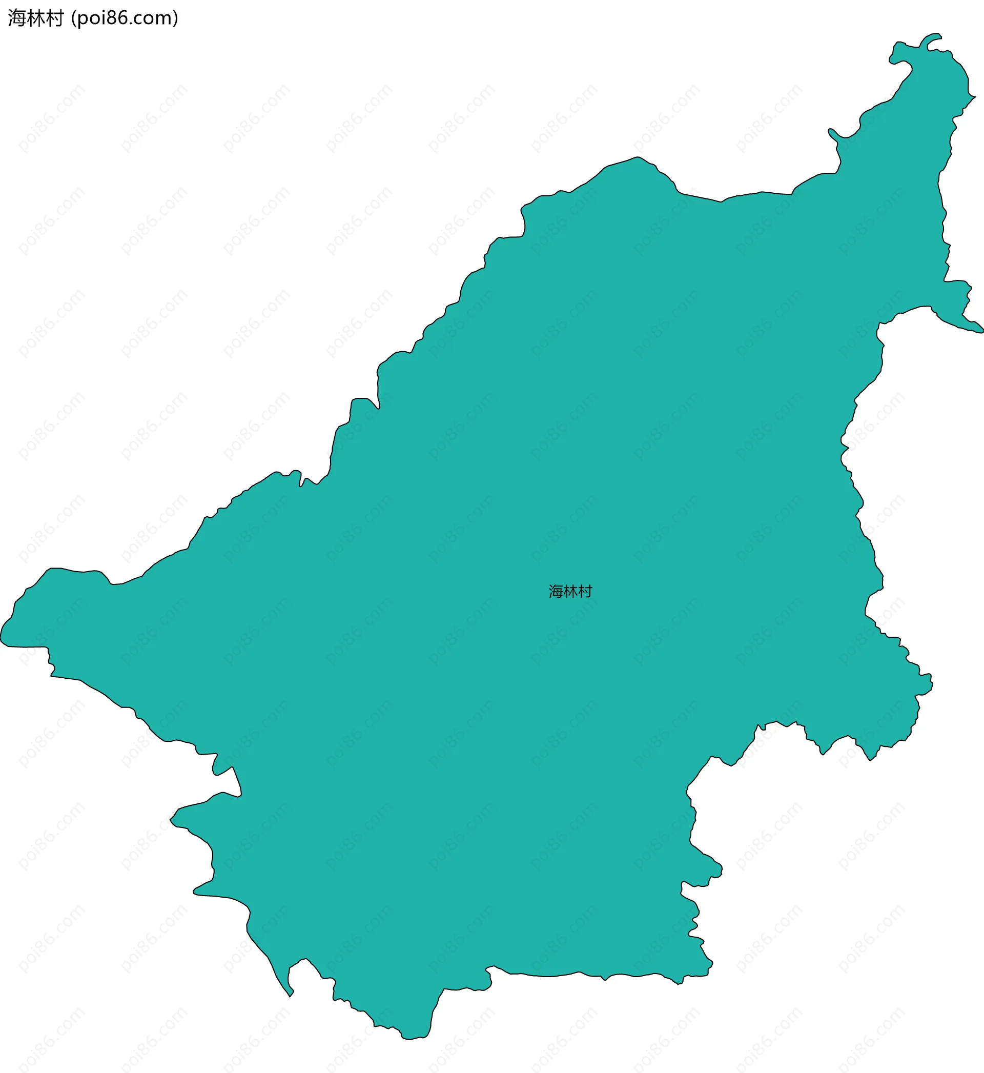 海林村边界地图